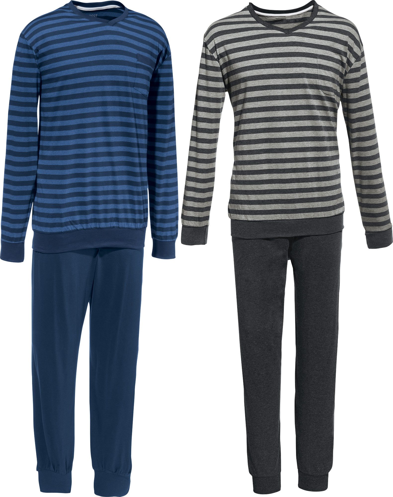 Pyjama Herren-Schlafanzug 2er-Pack