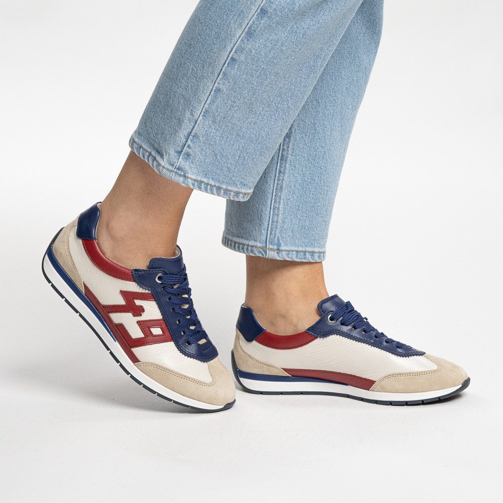 Ara PORTOFINO Sneaker Freizeitschuh, Halbschuh, Schnürschuh in Bequemweite G 1/2 (weit)