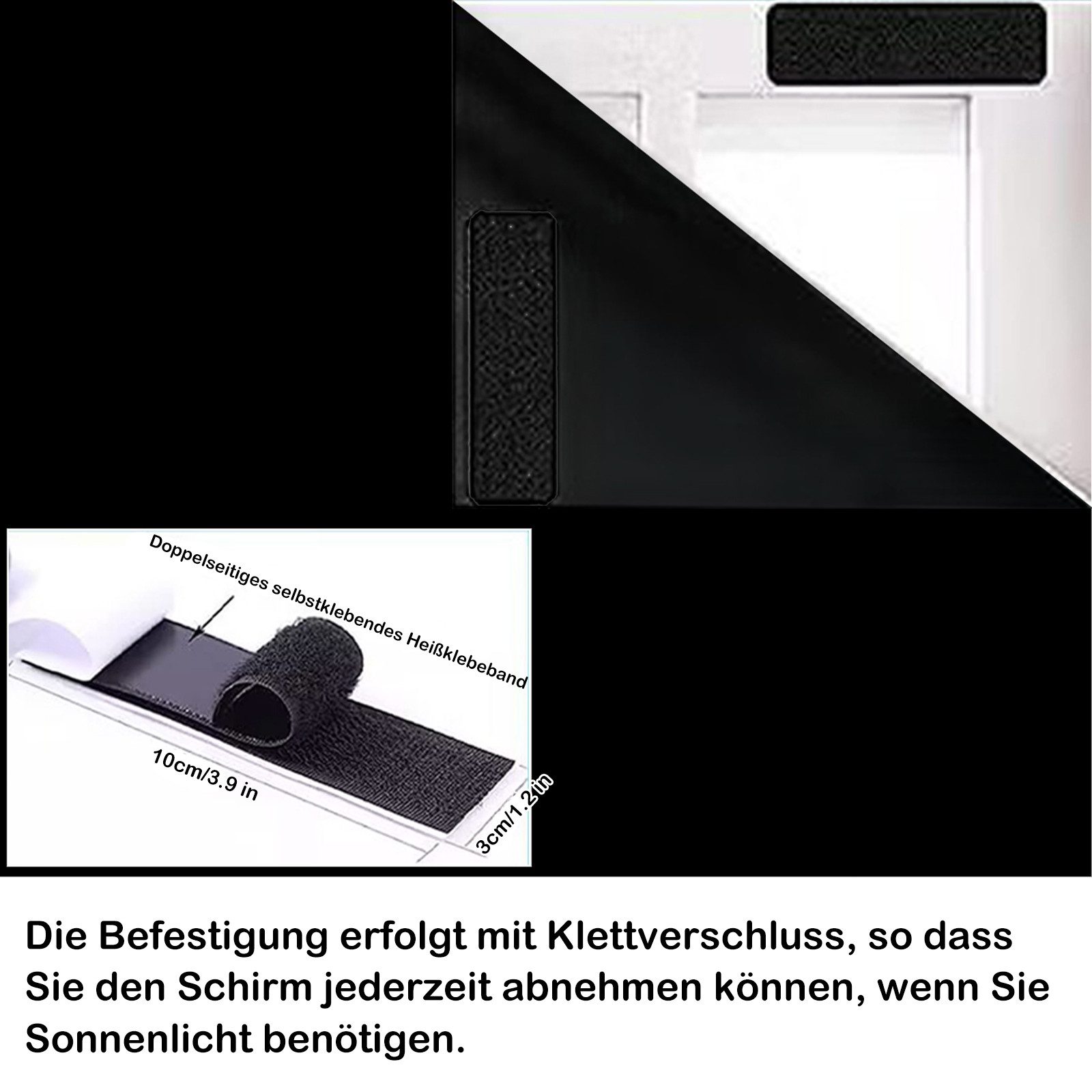 Verdunklungsrollo Verdunklungsstoff Fenster Verdunkelung 100%Lichtundurchlä günstig online kaufen