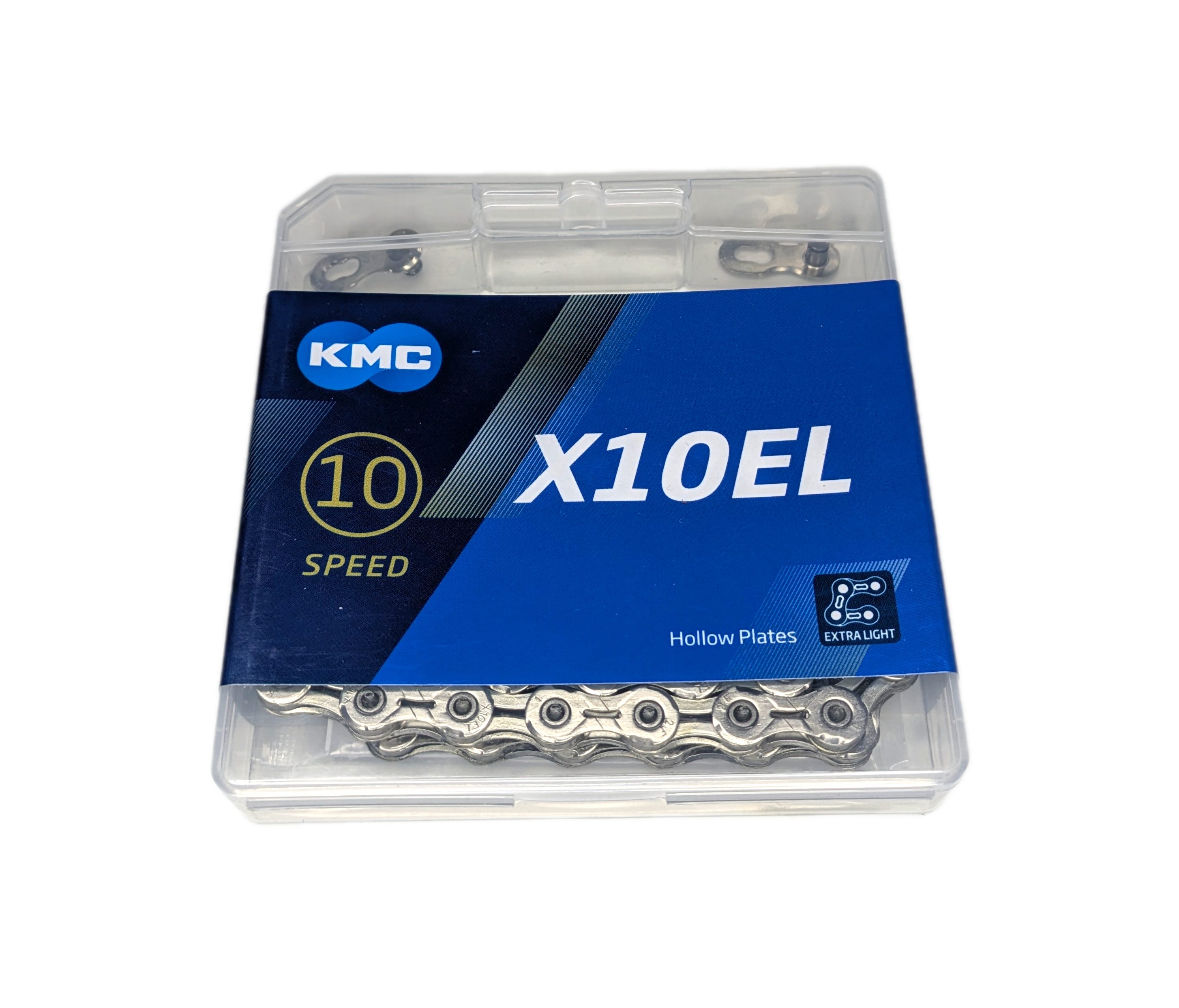 Fahrradkette KMC X10EL Kette 114 Links 10-fach 1/2" x 11/128" Silber Fahrrad-Kette