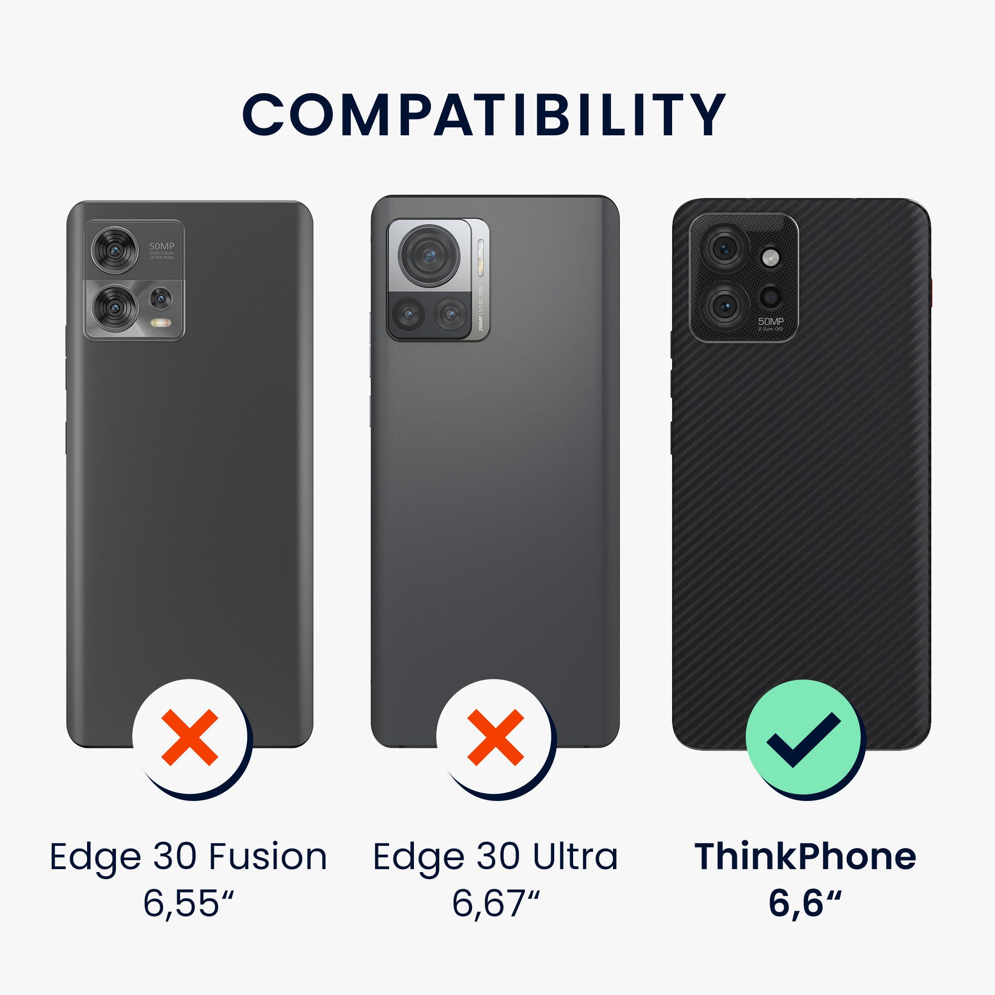 kwmobile Handyhülle Hülle für Motorola ThinkPhone, Hülle Silikon - Soft Handyhülle - Handy Case Cover