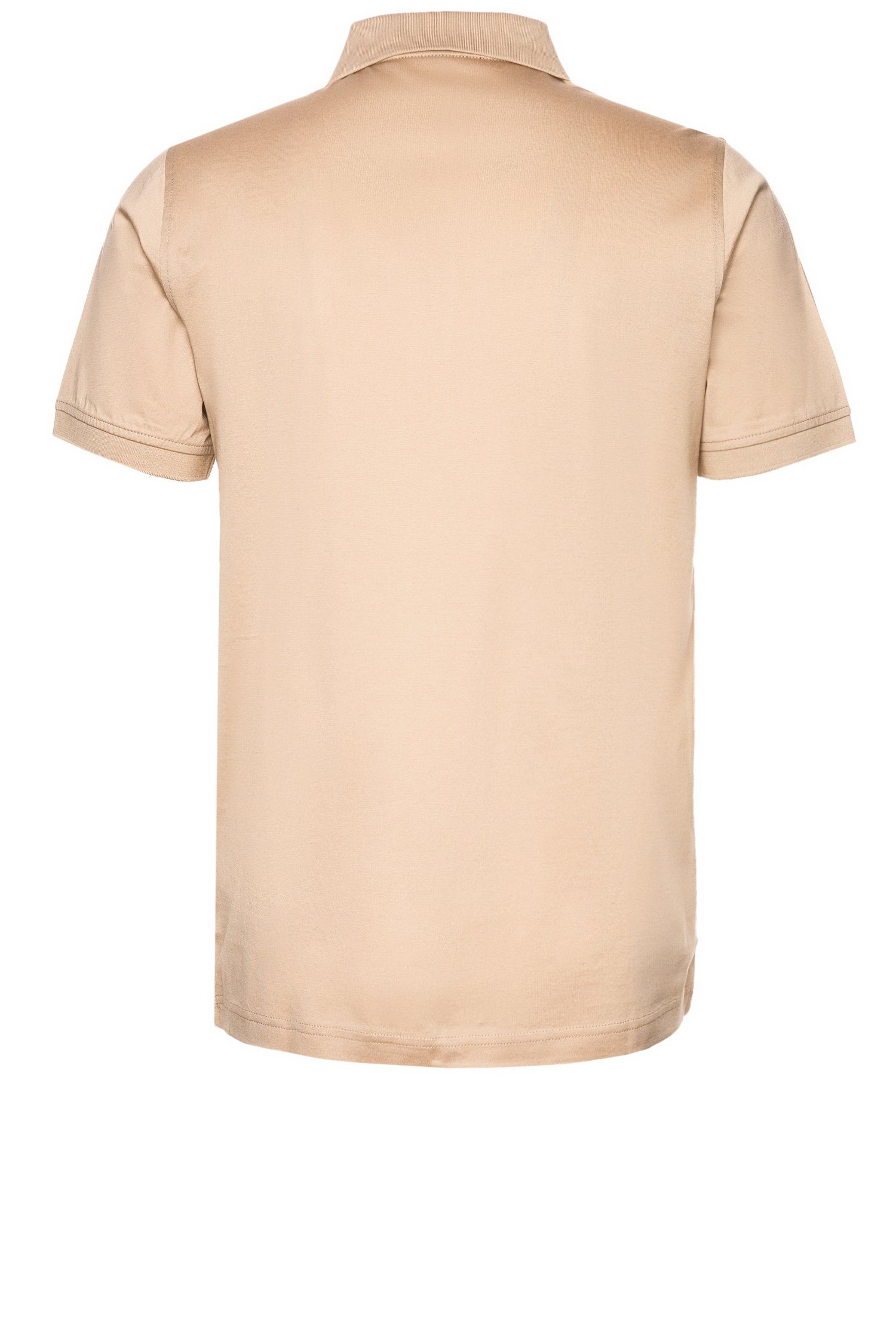 KARL LAGERFELD Poloshirt (1-tlg) mit Reißverschluss (410) Beige