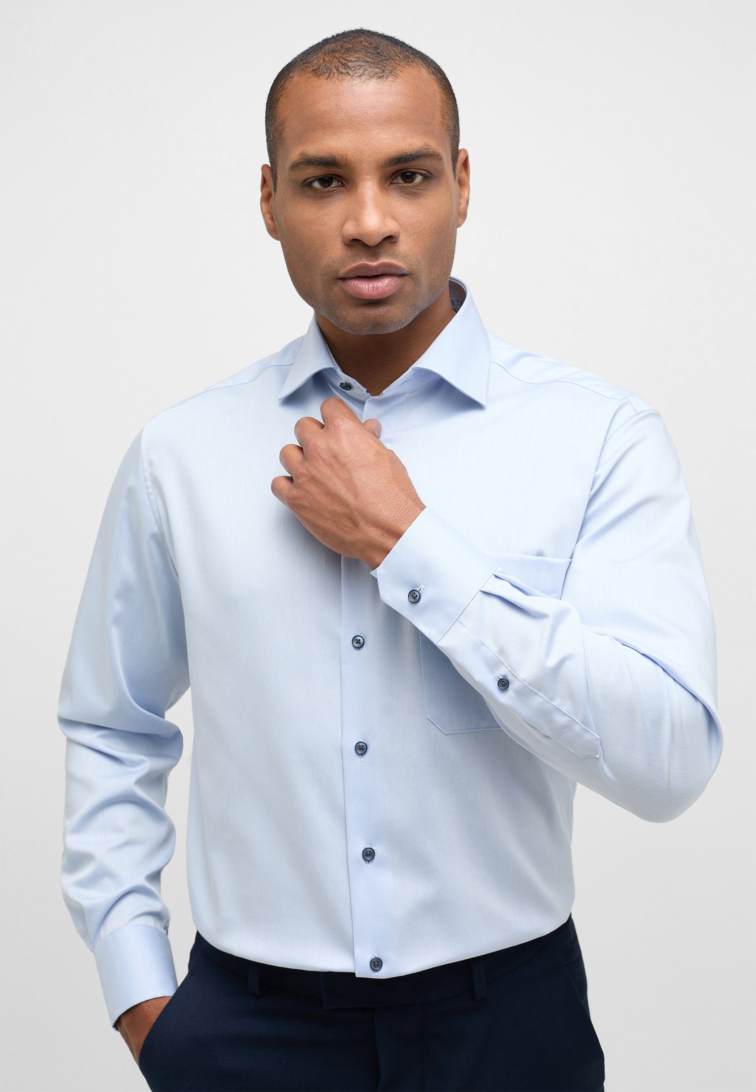 Eterna Langarmhemd COMFORT FIT NON IRON (bügelfrei)