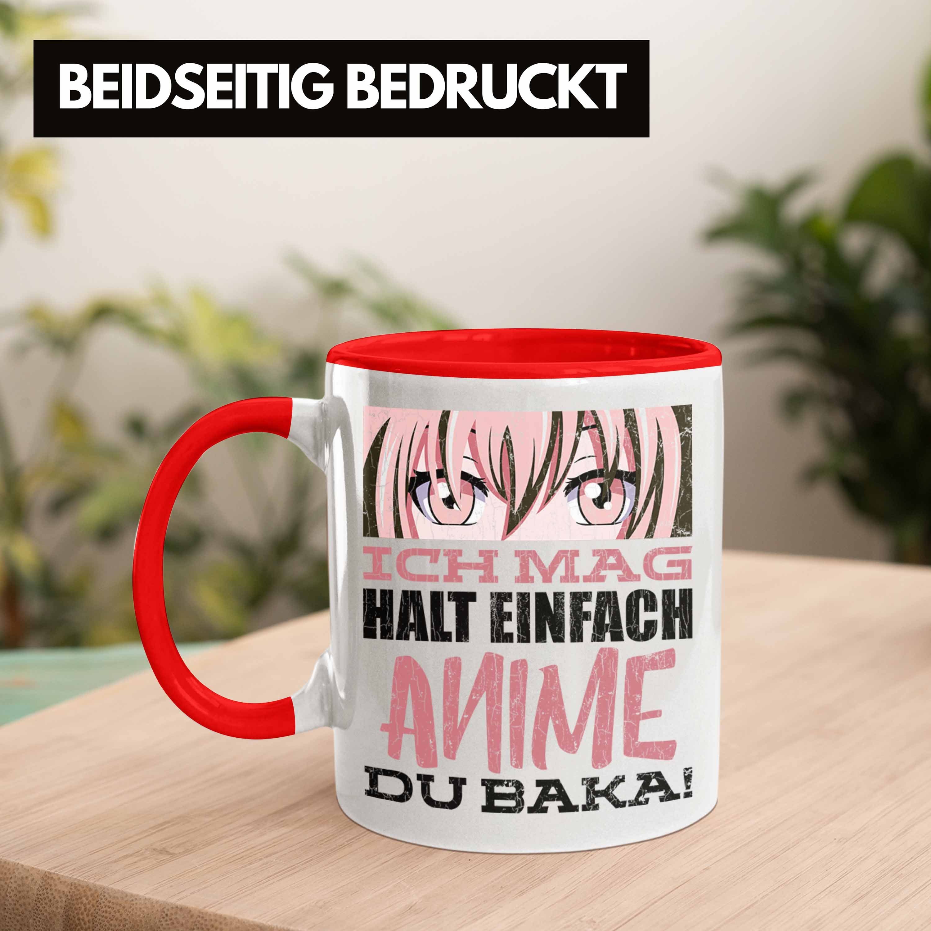 Anme Baka Trendation Du Tasse - Rot Anime Kaffeetasse Tasse Geschenk Deko Geschenke Fan Spruch Trendation
