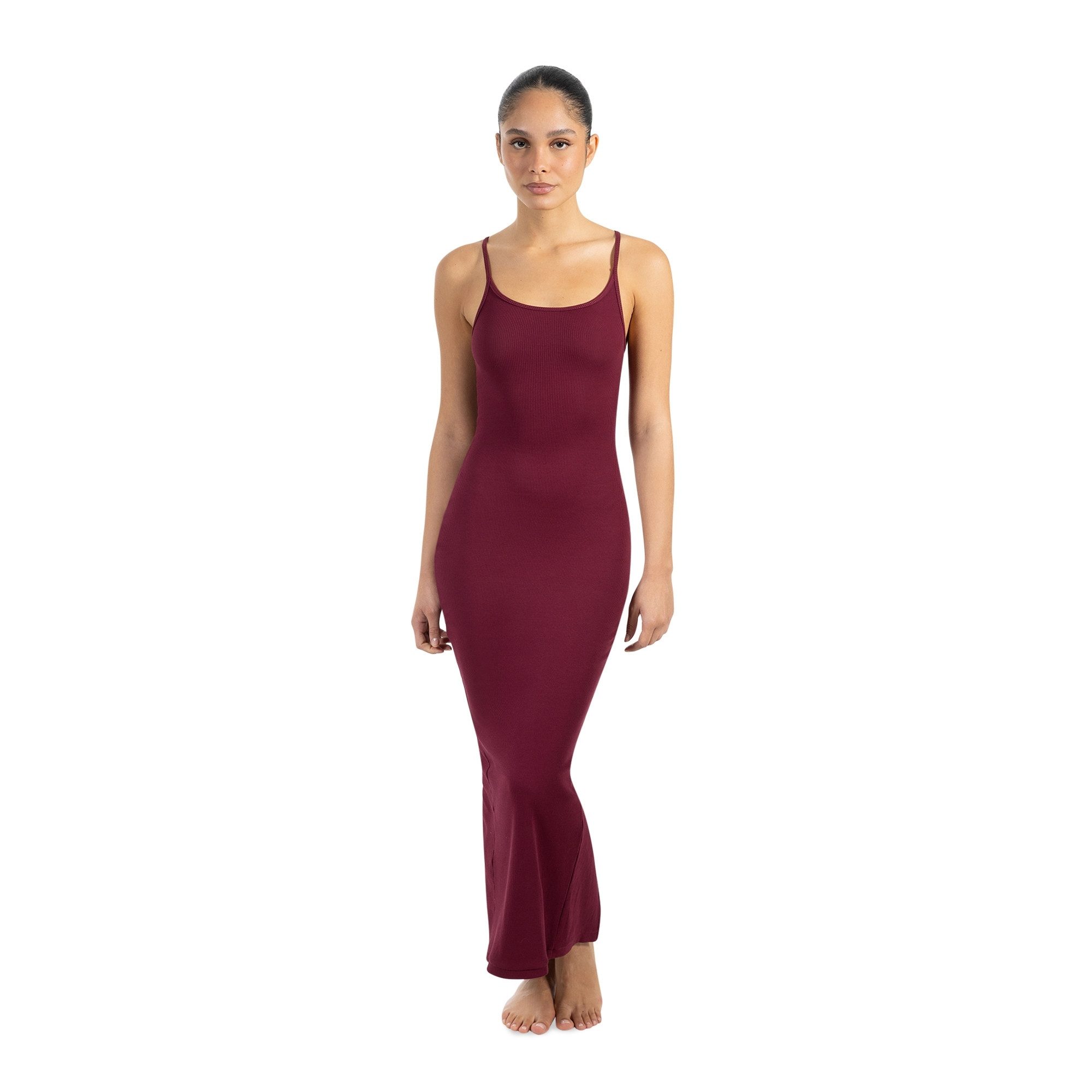Smilodox Maxikleid Aveline Backless, Figurbetontes Rückenfreies Rippstrickk günstig online kaufen
