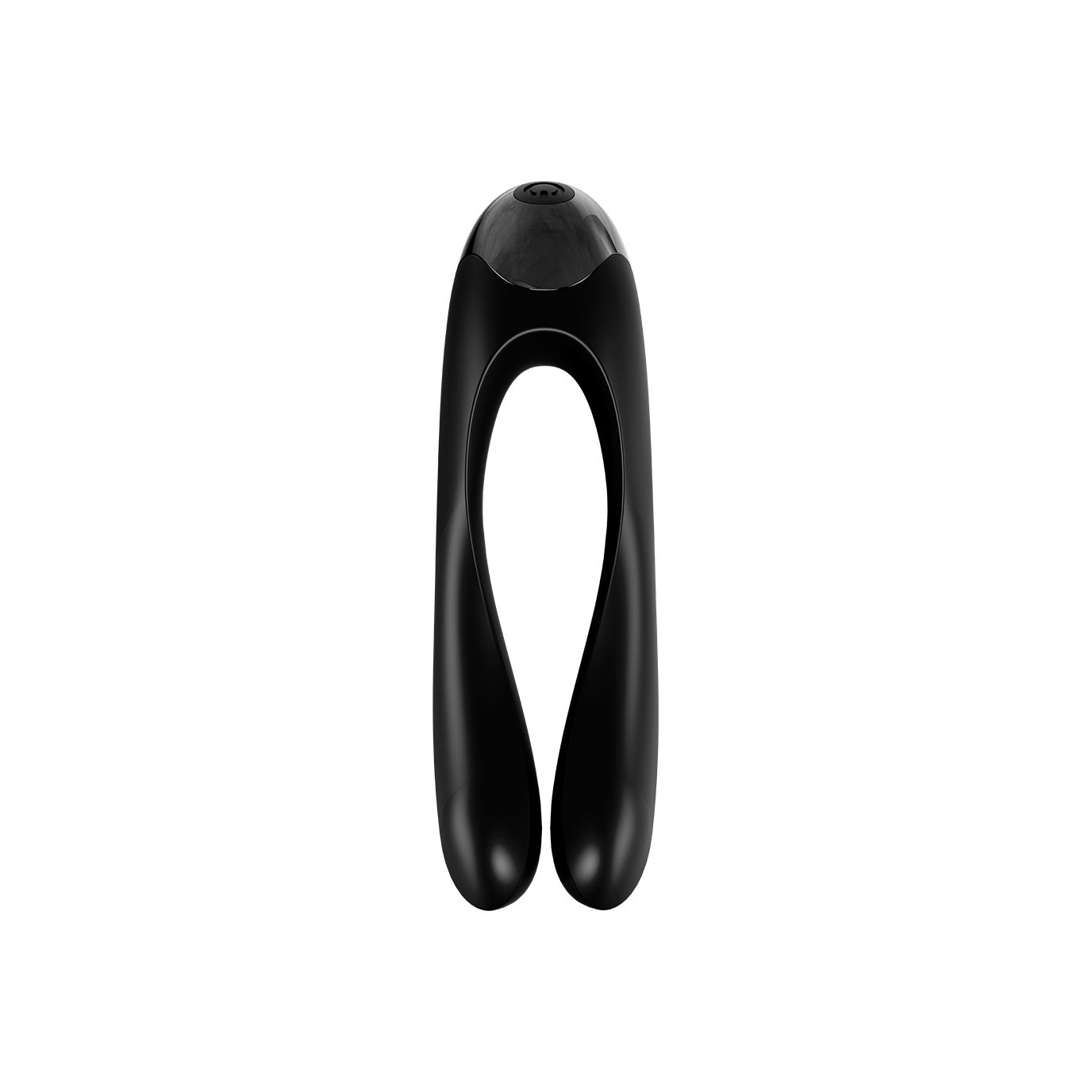 'Candy (10cm) schwarz Satisfyer Cane' Satisfyer medizinisches Silikon Klitoris-Stimulator Fingervibrator