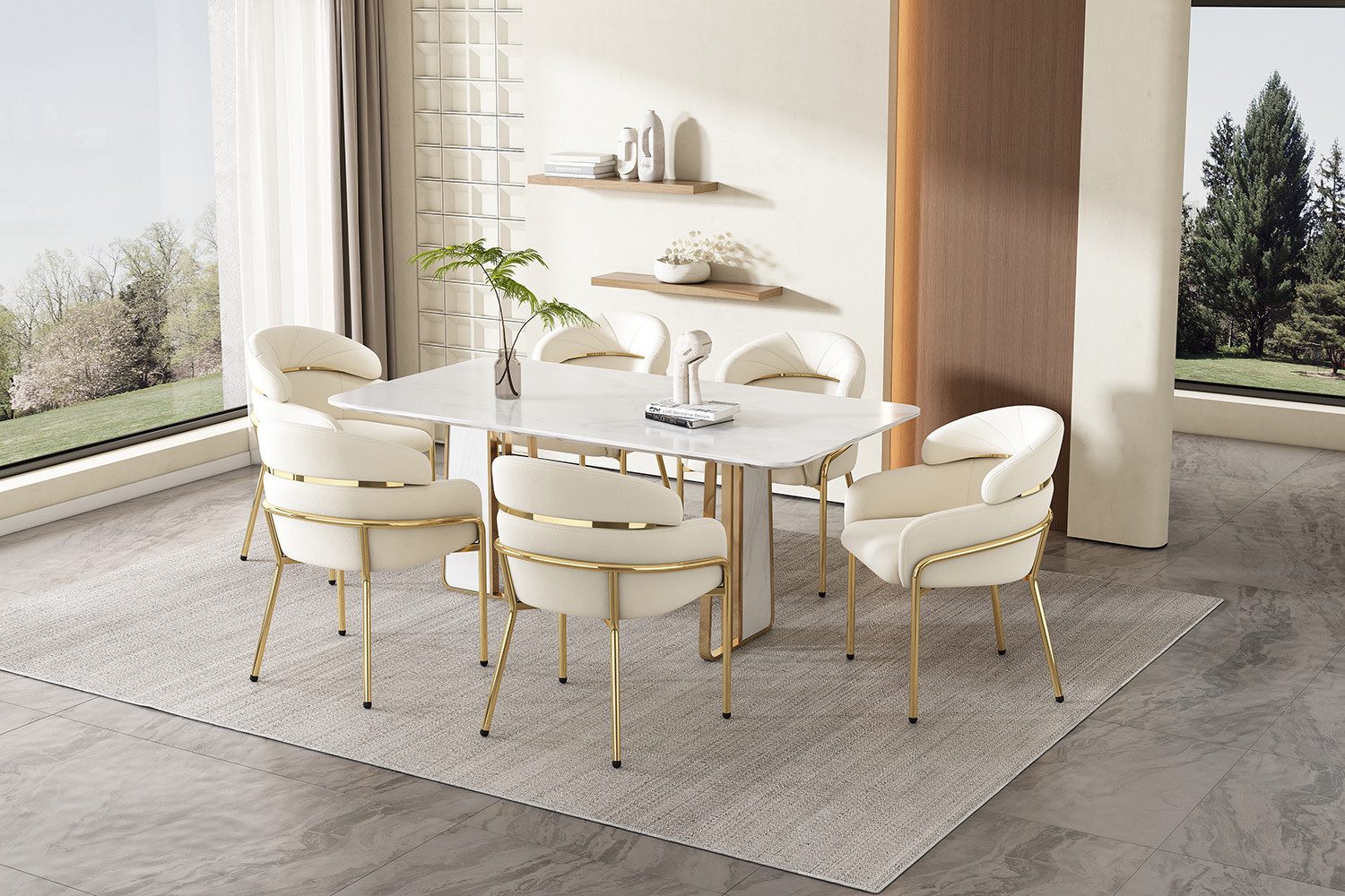 MODFU Polsterstuhl Esszimmerstuhl (2 St), Schlafzimmer, günstig online kaufen