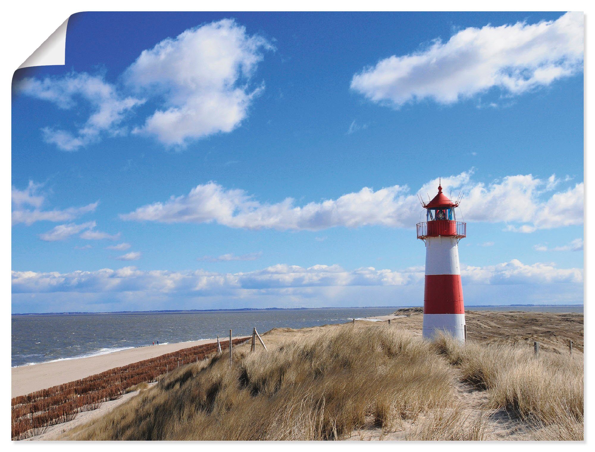 Artland Wandbild Leuchtturm Sylt, Gebäude (1 St), als Alubild, Leinwandbild,  Wandaufkleber oder Poster in versch. Größen