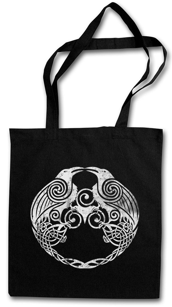 Beuteltasche Hugin And Munin II Stofftasche Thor Mjölnir Loki Midgard Wikinger