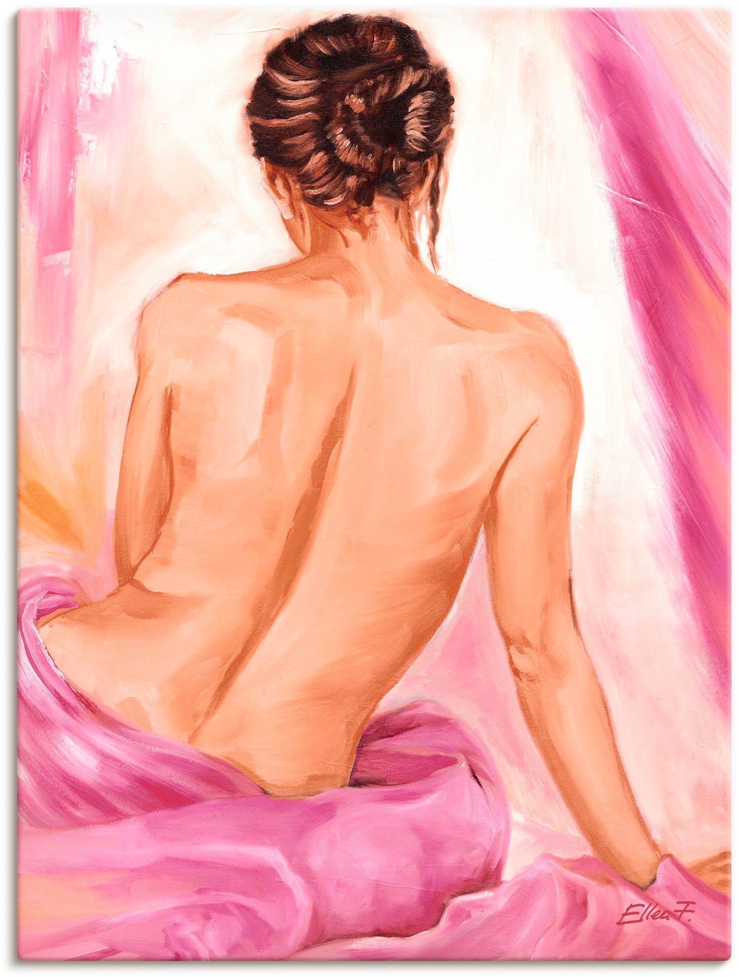 Artland Leinwandbild Akt II, Erotische Bilder (1 St), auf Holzrahmen gespannt