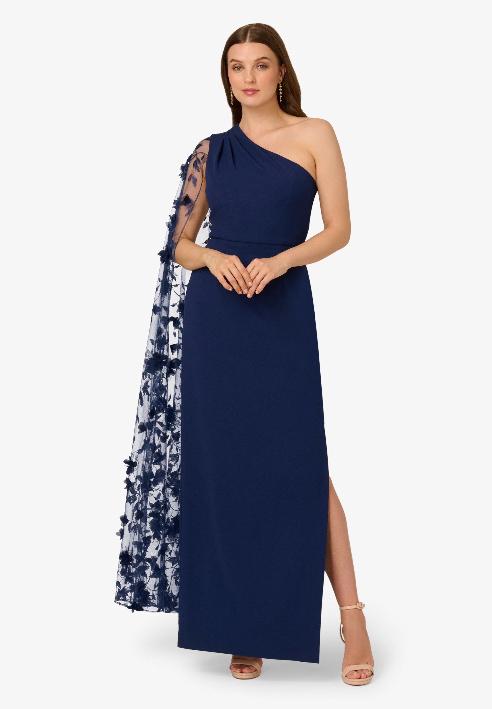 Adrianna Papell Abendkleid Crepe One Shoulder günstig online kaufen