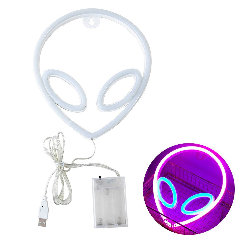 MUPOO LED Dekolicht LED Neon Sign Neon Schild - USB oder batteriebetrieb Neonlicht, Leuchtschilder Neon Sign Light, Schlafzimmer Weihnachten Party Kinderzimmer,Wand LED Deko