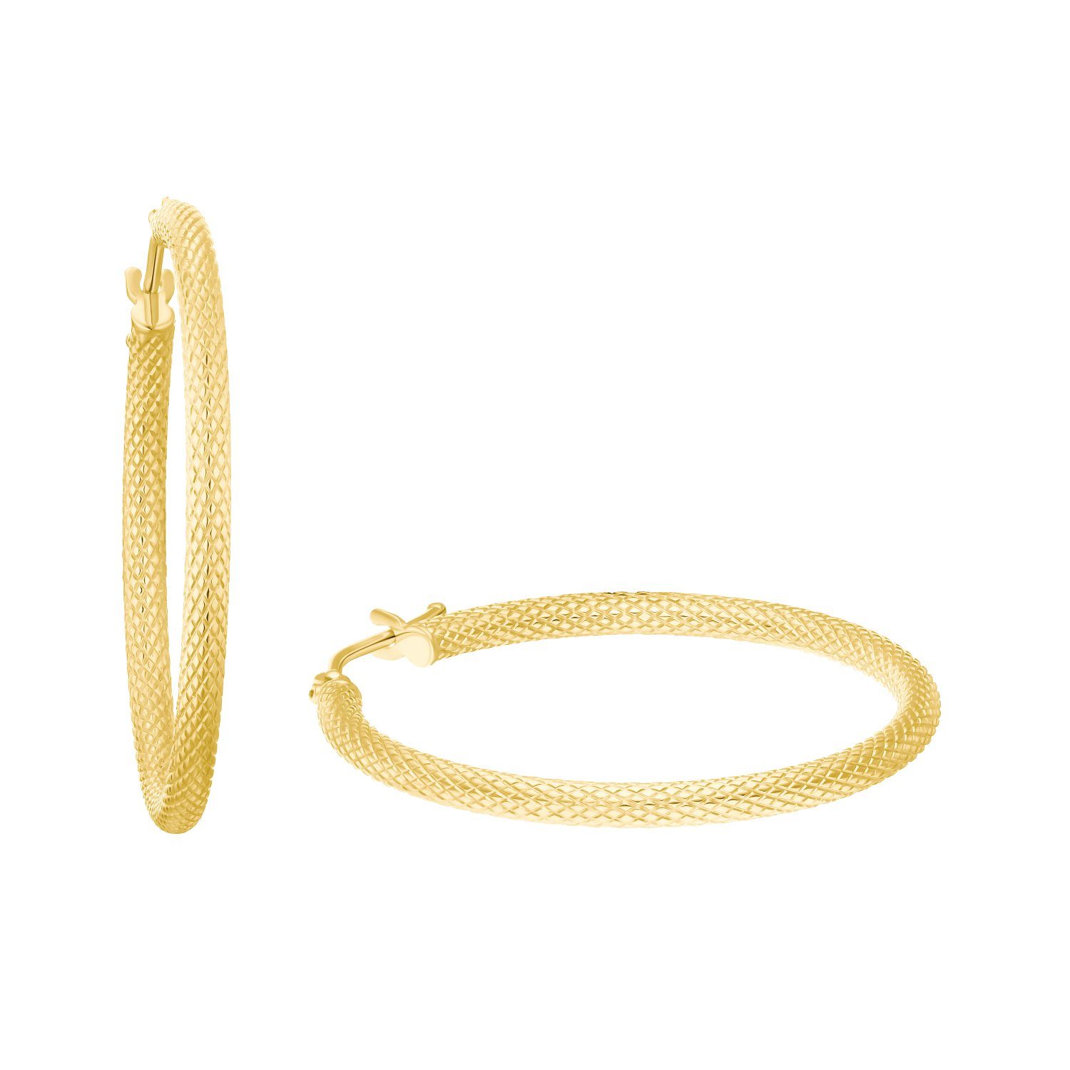 Amor Paar Creolen für Damen, Gelbgold 375 (Creolen, 2-tlg) günstig online kaufen