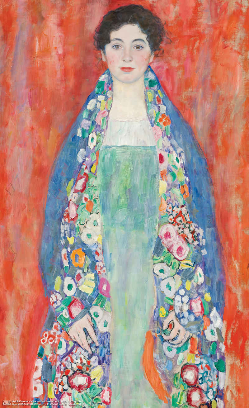 Close Up Poster Gustav Klimt Poster Porträt von Fräulein Lieser 50,8 x 61,5 cm