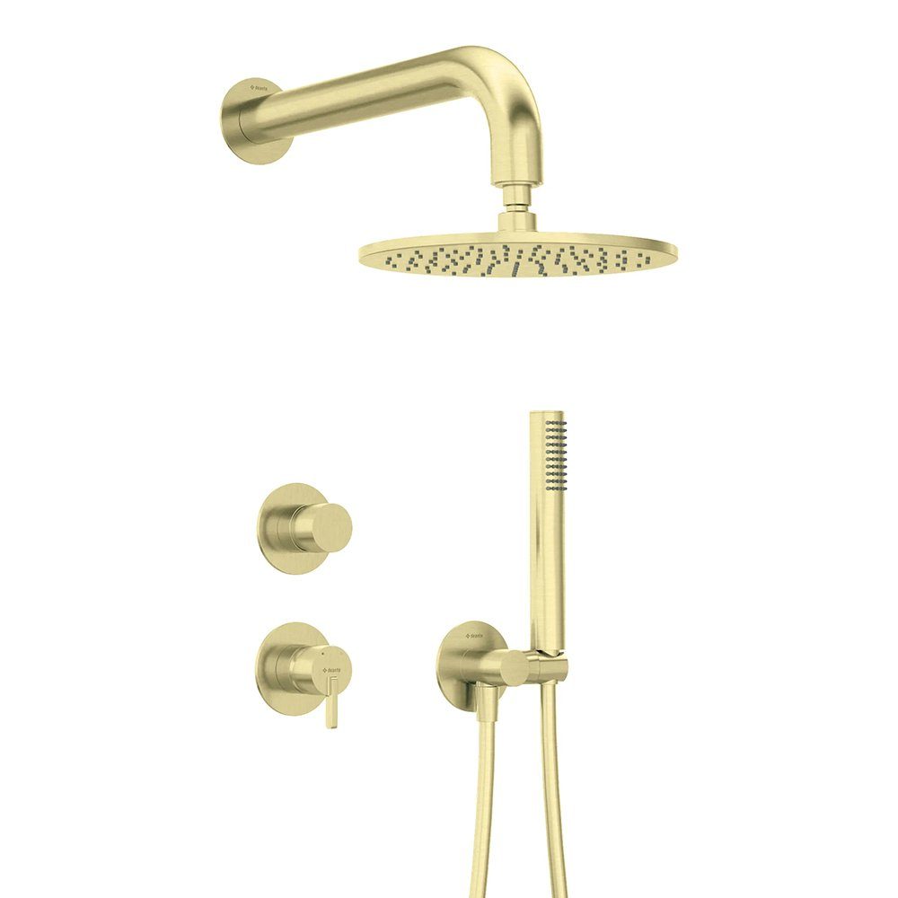 Lomadox Duscharmatur SILIA-30 Unterputz-Duscharmatur, 4-teilig, Gold gebürstet