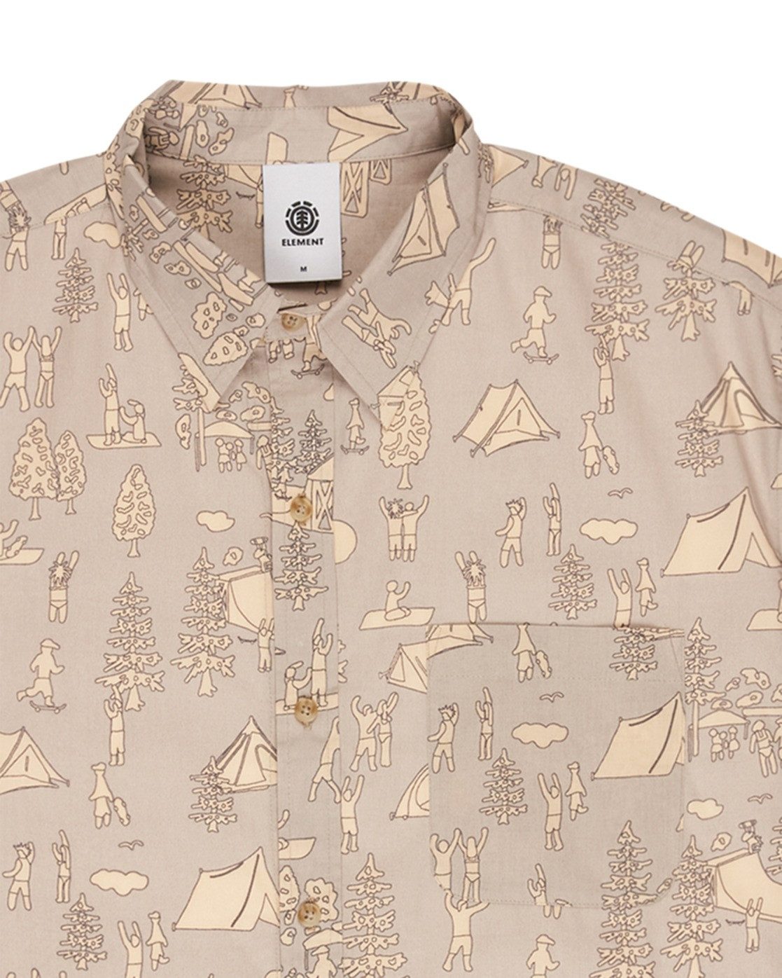 Element Kurzarmhemd Regular Classic Printed