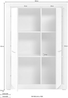 INOSIGN Stauraumschrank BIANCO Höhe 142 cm