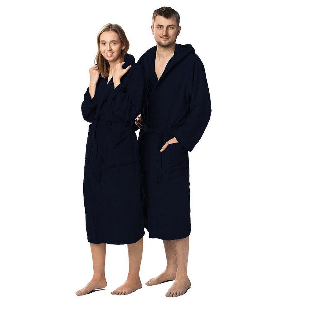 Lanudo Bademantel Lanudo® Unisex-Bademantel "Pure Line" Marineblau