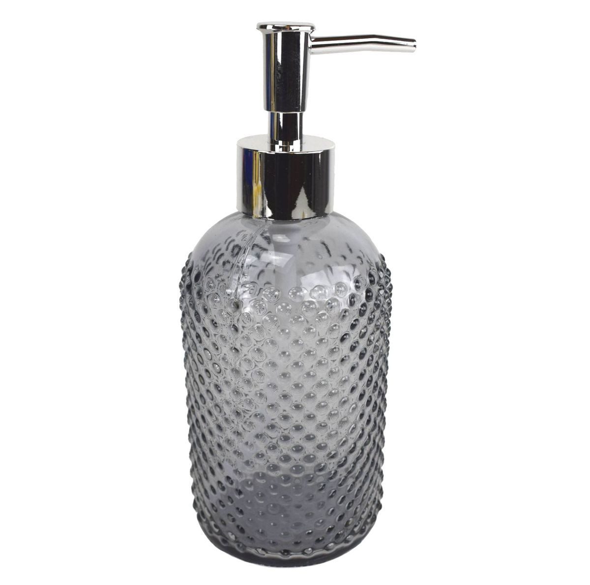 VINNEMEIER GmbH Textil- und Schuhimport Seifenspender Pumpspender Øca. 7 cm Glas moderne Spender für Seifen 400 ml, universell einsetzbar