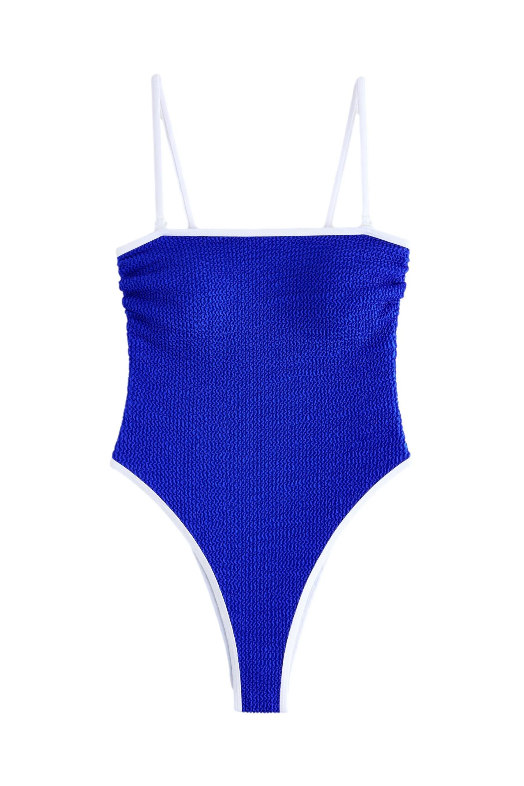 self Badeanzug Backformender Bandeau-Badeanzug mit hohem Bein (1-St) günstig online kaufen