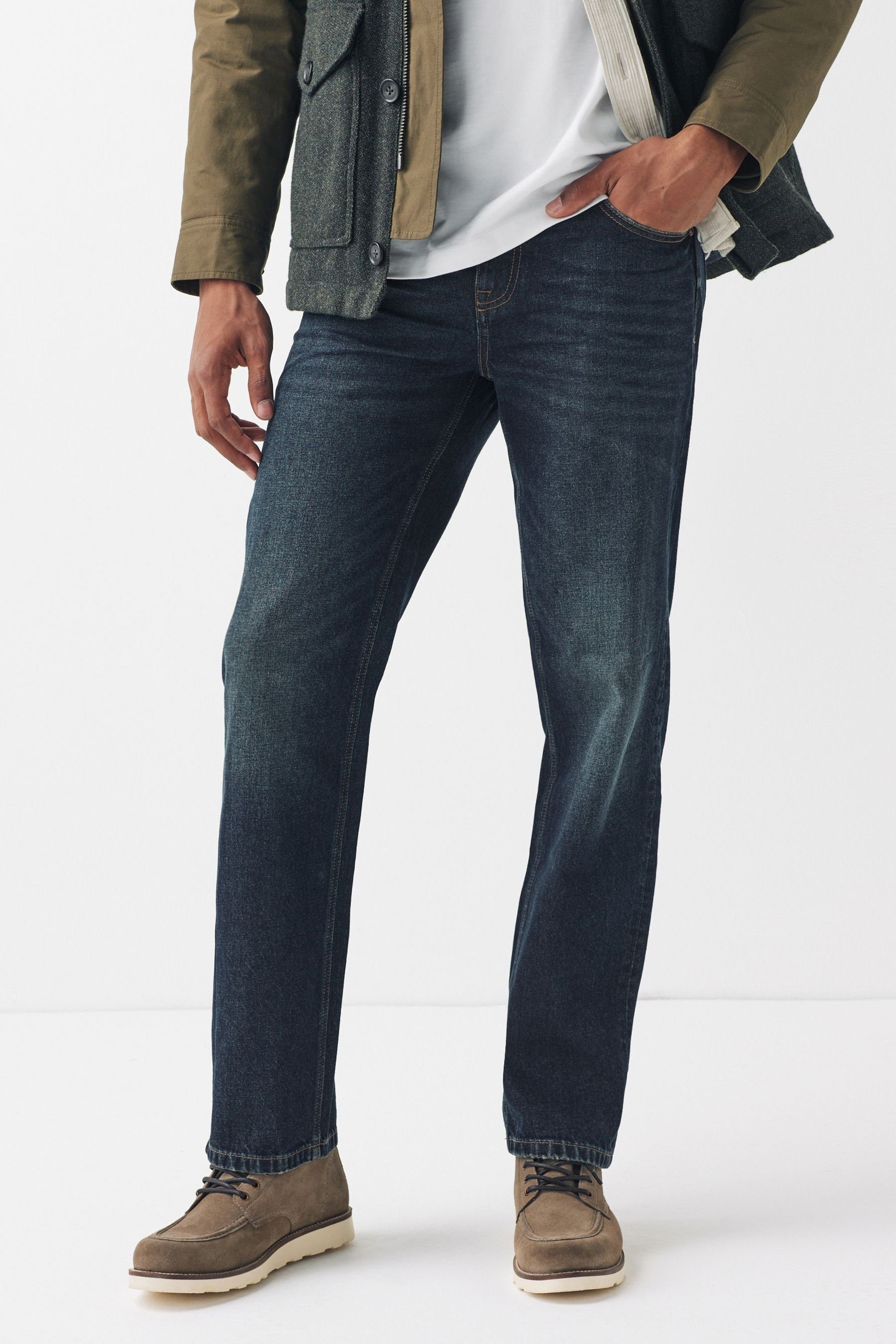 Next Relax-fit-Jeans Authentische Relaxed Fit Jeans aus 100 % Baumwolle (1-tlg)