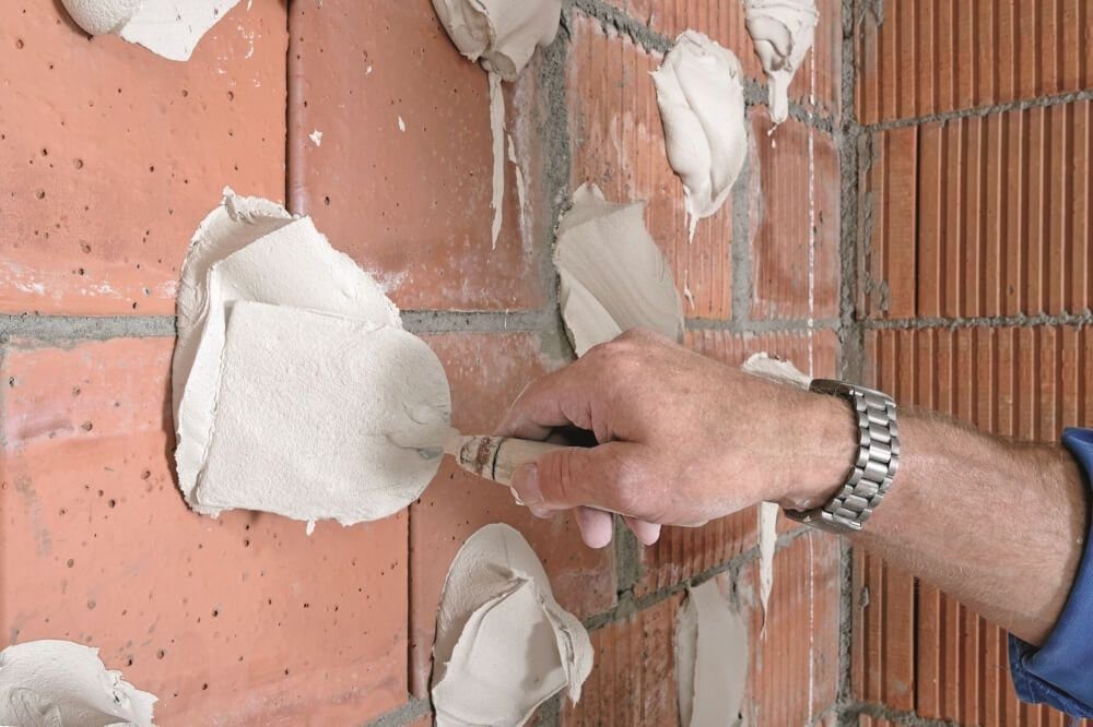 KNAUF Gipsputz Knauf Perlfix Ansetzgips hellgrau, 10 kg