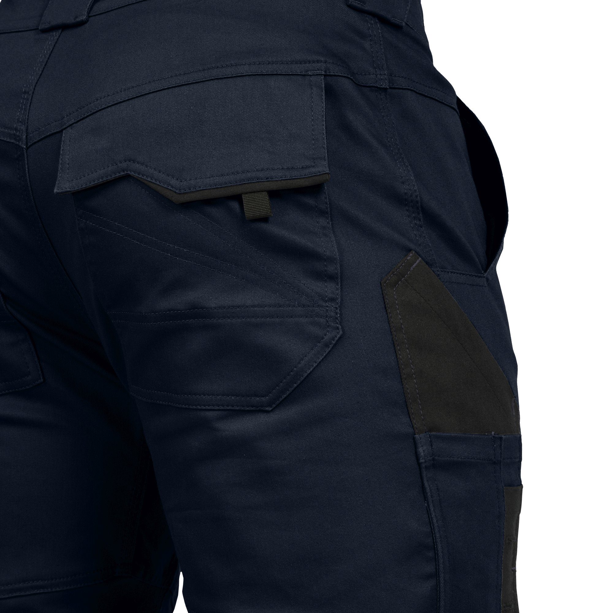 Leibwächter Arbeitshose Damen Flex-line Arbeitshose mit Reflektoren und femininer Passform (Ergonomische Passform mit Reflektoren, Funktionshose für Handwerk, Lager und Montage) Cargohose mit 290 g/m²