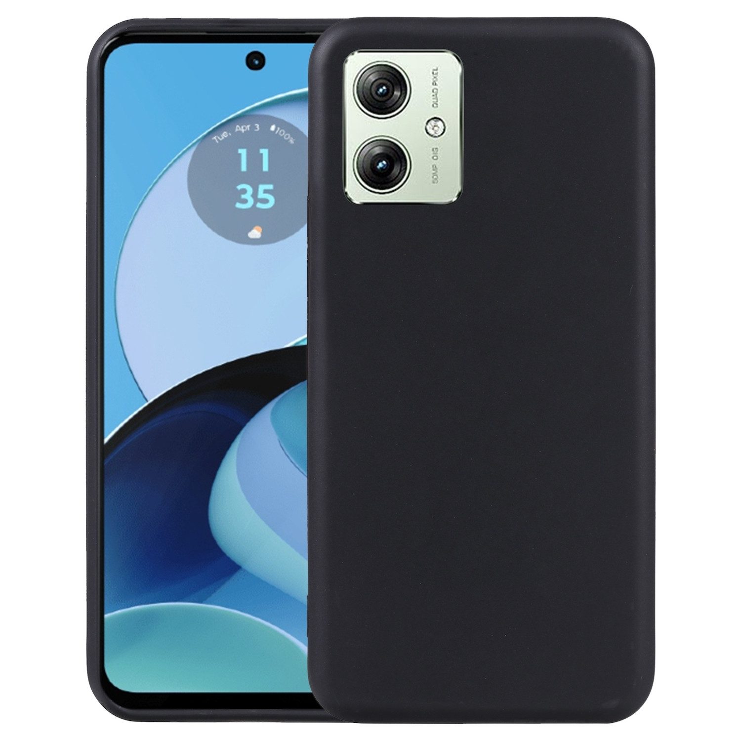 Wigento Handyhülle AUSWAHL Für Motorola Moto G54 Schutz Zubehör Handy Hülle Cover H9 Glas