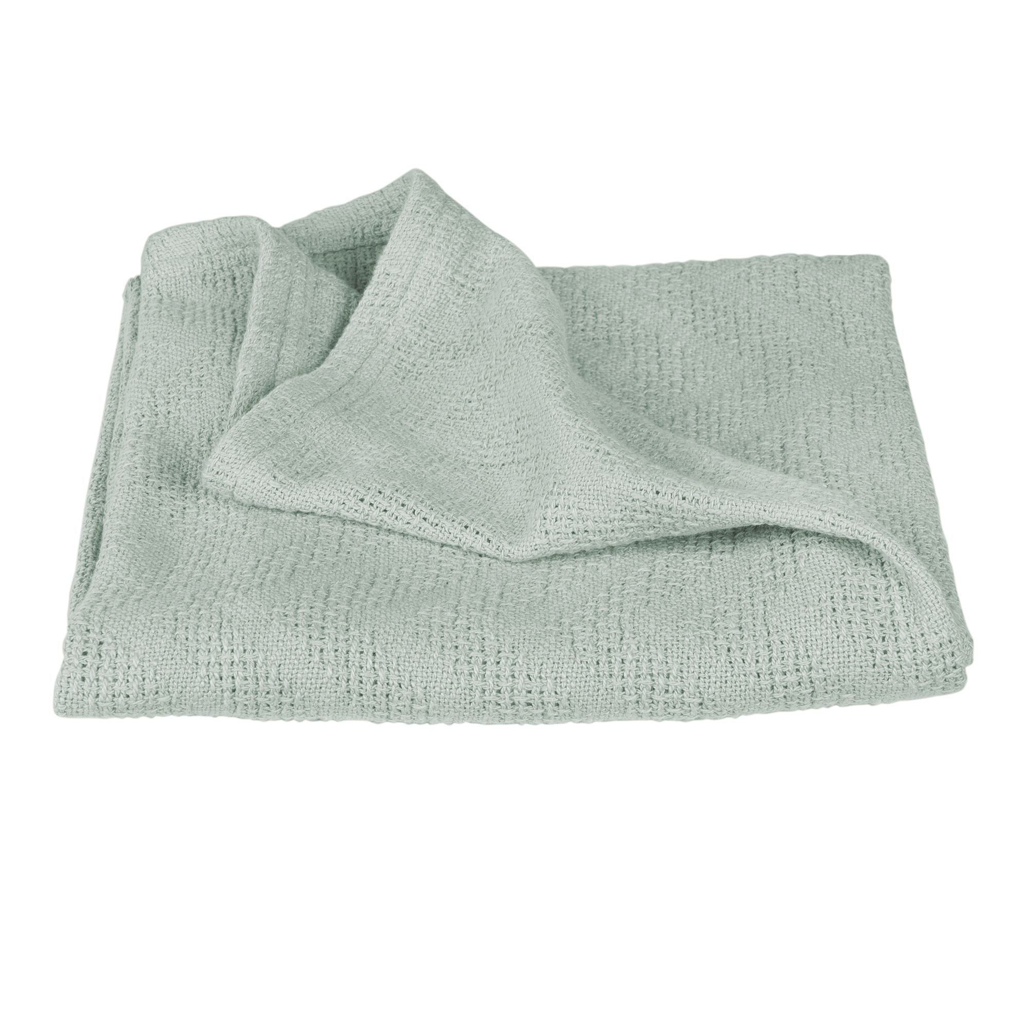 Babydecke Decke roba LIL PLANET grün Wohndecke Kuscheldecke Sofadecke, roba®