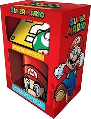Image of PYRAMID Tasse »Geschenkset Mario«, Keramik, inkl. Untersetzter und Schlüsselanhänger