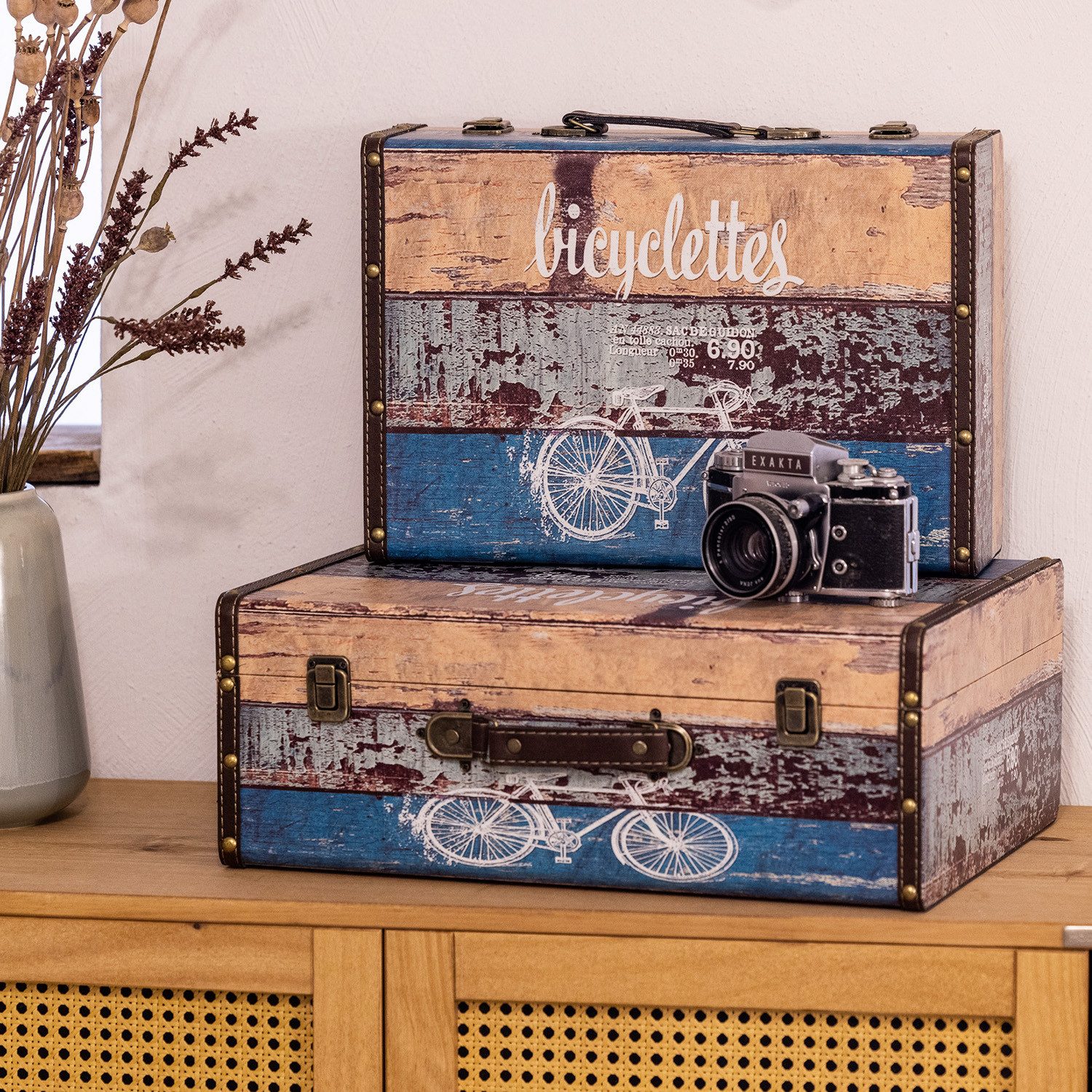 HMF Aufbewahrungsbox Handgefertigter Vintage Koffer aus günstig online kaufen