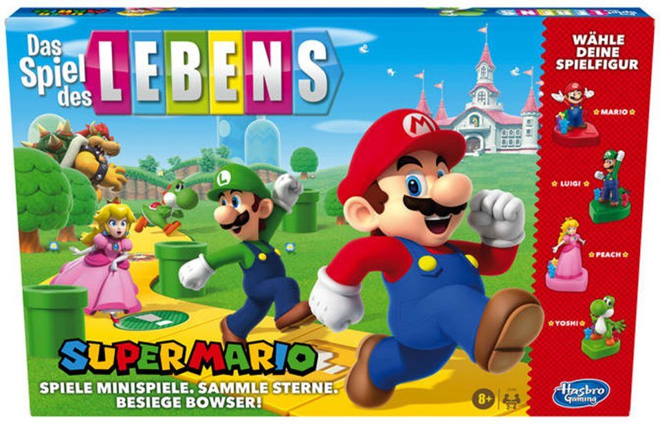 Hasbro Spiel Das Spiel des Lebens Super Mario, Gesellschaftsspiel, Made in Germany