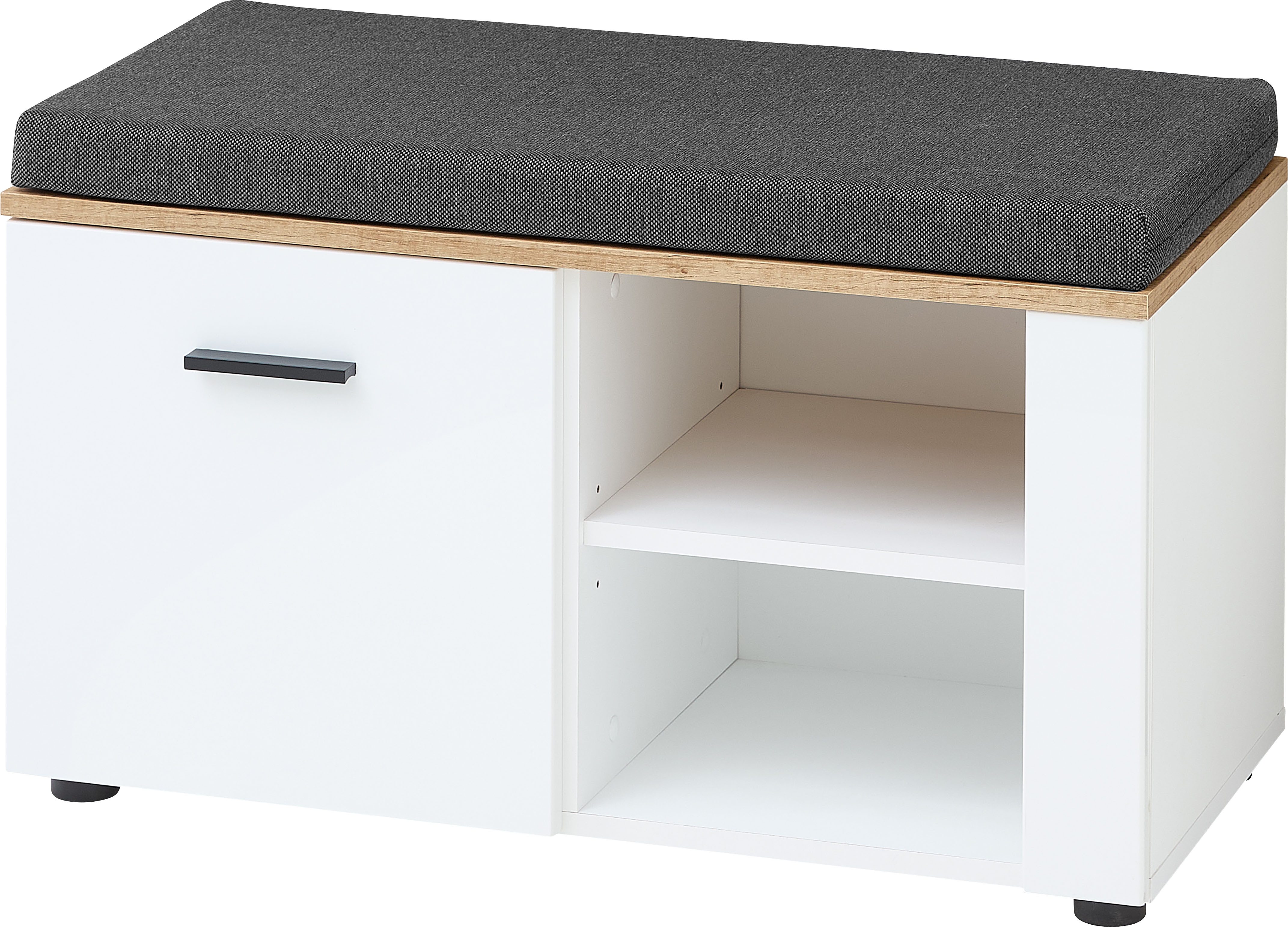 Innostyle Bank Sparks Schuhbank, 80x47x38cm (B/H/T) (1-St), 1 türig, 2 Böden, Softclose, 1 Sitzkissen