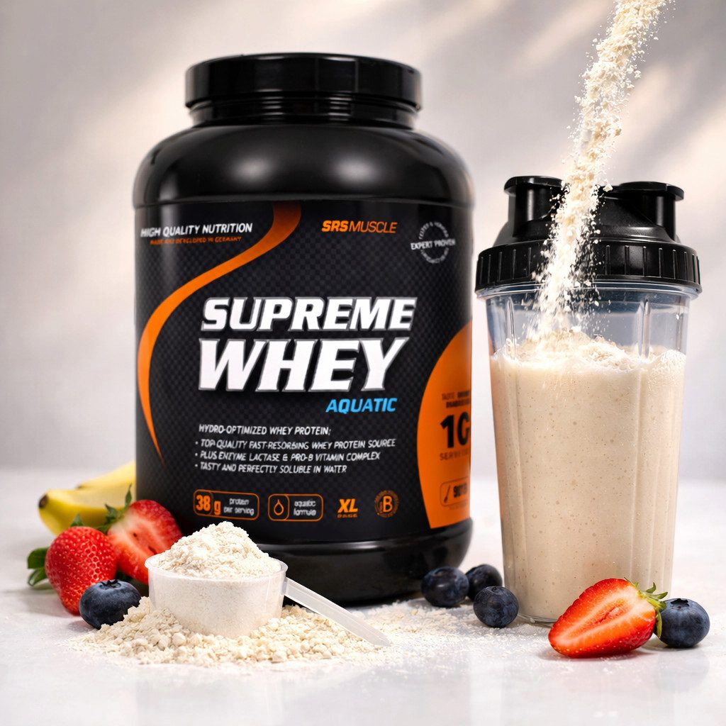 SRS International SRS Muscle Supreme Whey Casein Protein Pulver, 1 er 1900 g