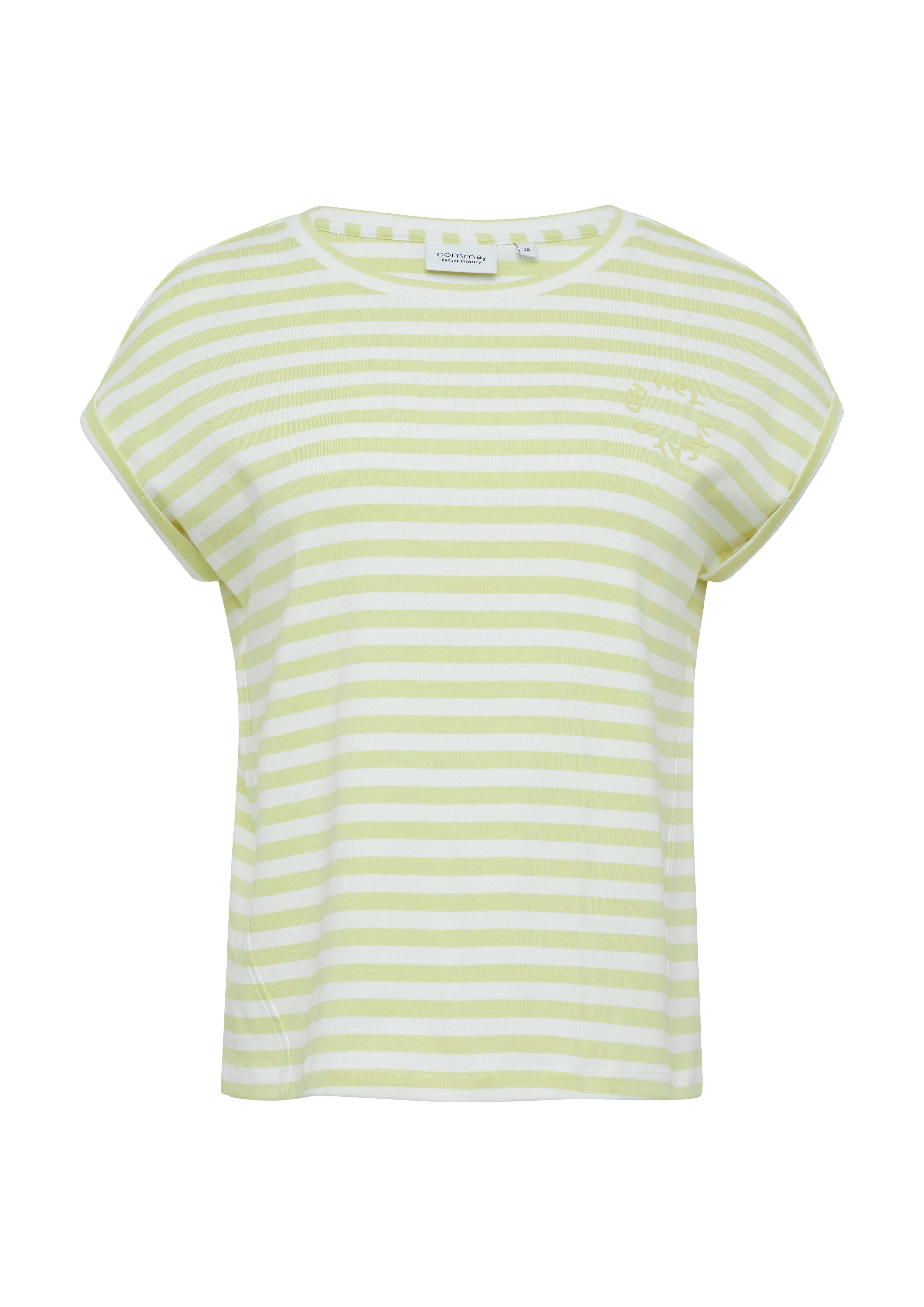 comma casual identity Shirttop Gestreiftes T-Shirt günstig online kaufen