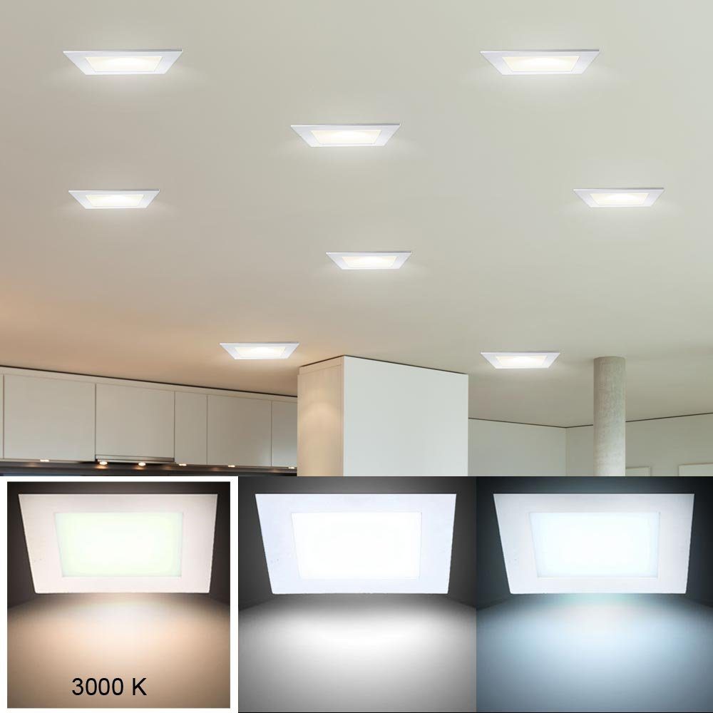 V-TAC LED Panel, LED-Leuchtmittel Warmweiß, Raster Hochwertiges Lampe verbaut, Wand Panel Decken fest LED Leuchte Einbau