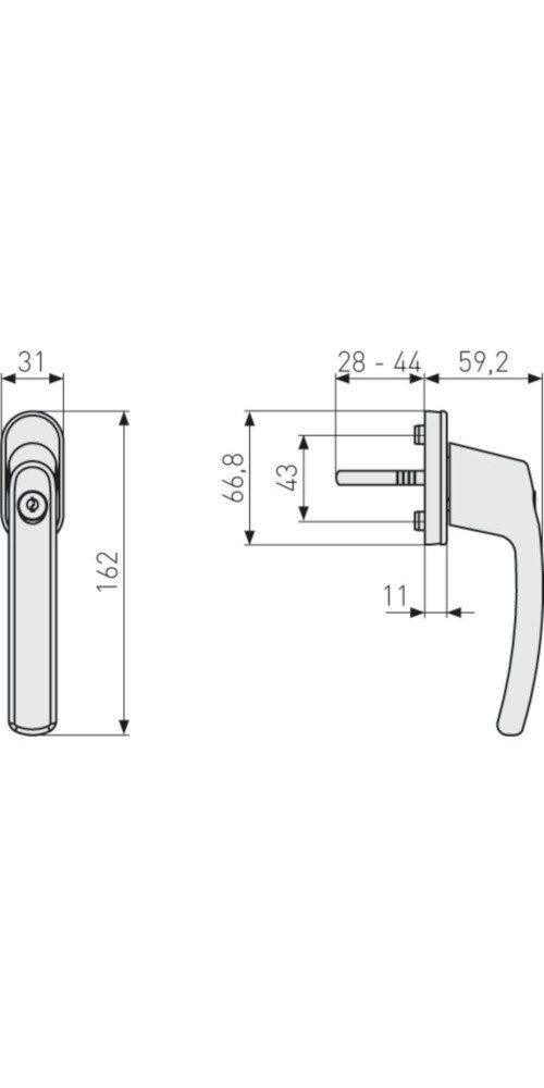 ABUS Fenstergriff 98532