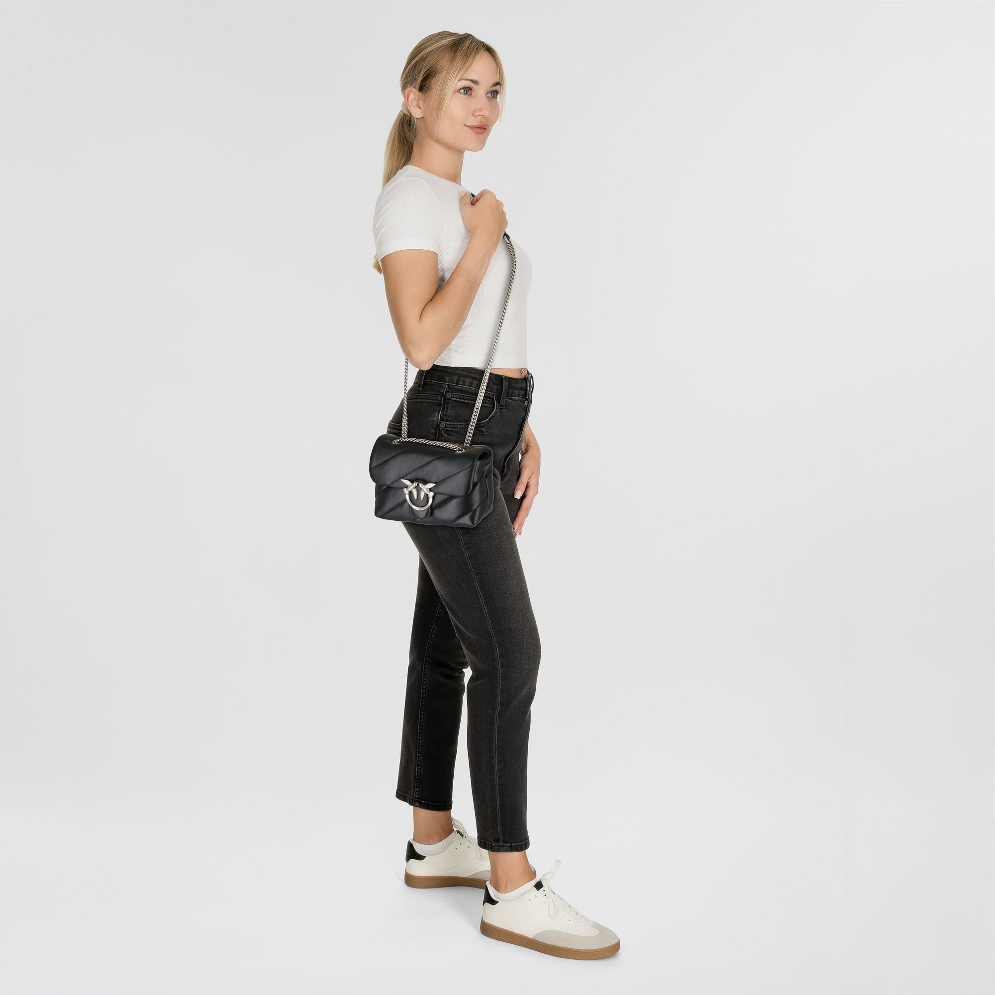PINKO Umhängetasche Love Puff, Leder