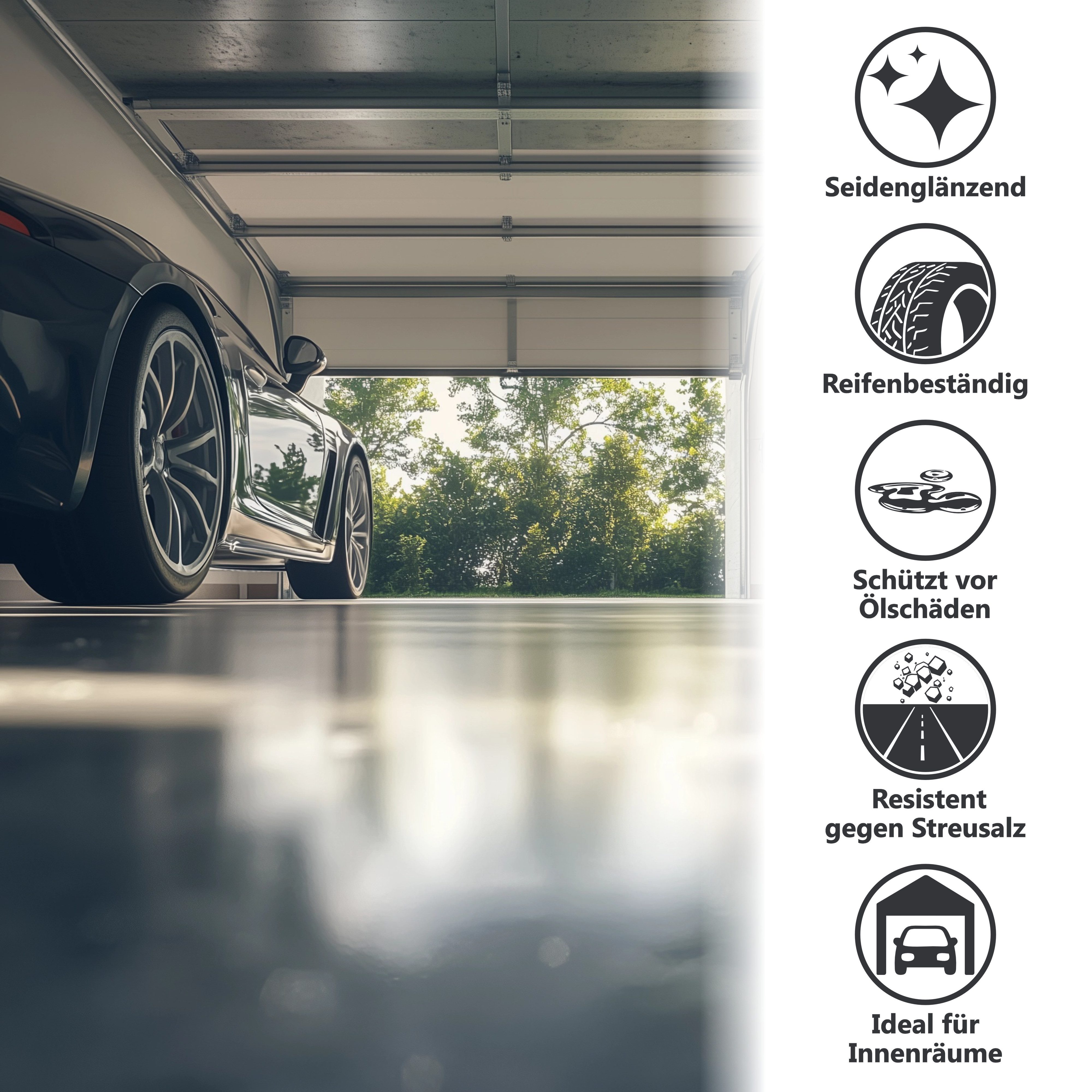 WO-WE Bodenversiegelung 2K Garagenbodenbeschichtung W707, Betonfarbe, Garagenfarbe, Bodenbeschichtung