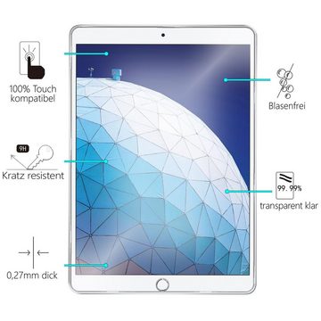 CoolGadget Schutzfolie Panzerfolie für iPad Air 3 (2019), (9H+ Hartglas, Bubble Free), Panzerglas Schutzfolie für Apple iPad Air 3 (2019) Folie