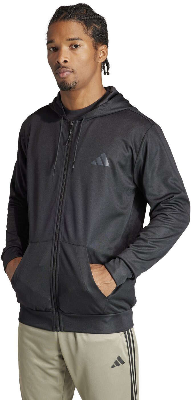 adidas Sportswear Kapuzensweatshirt TR ESS SEA FZ H BLACK