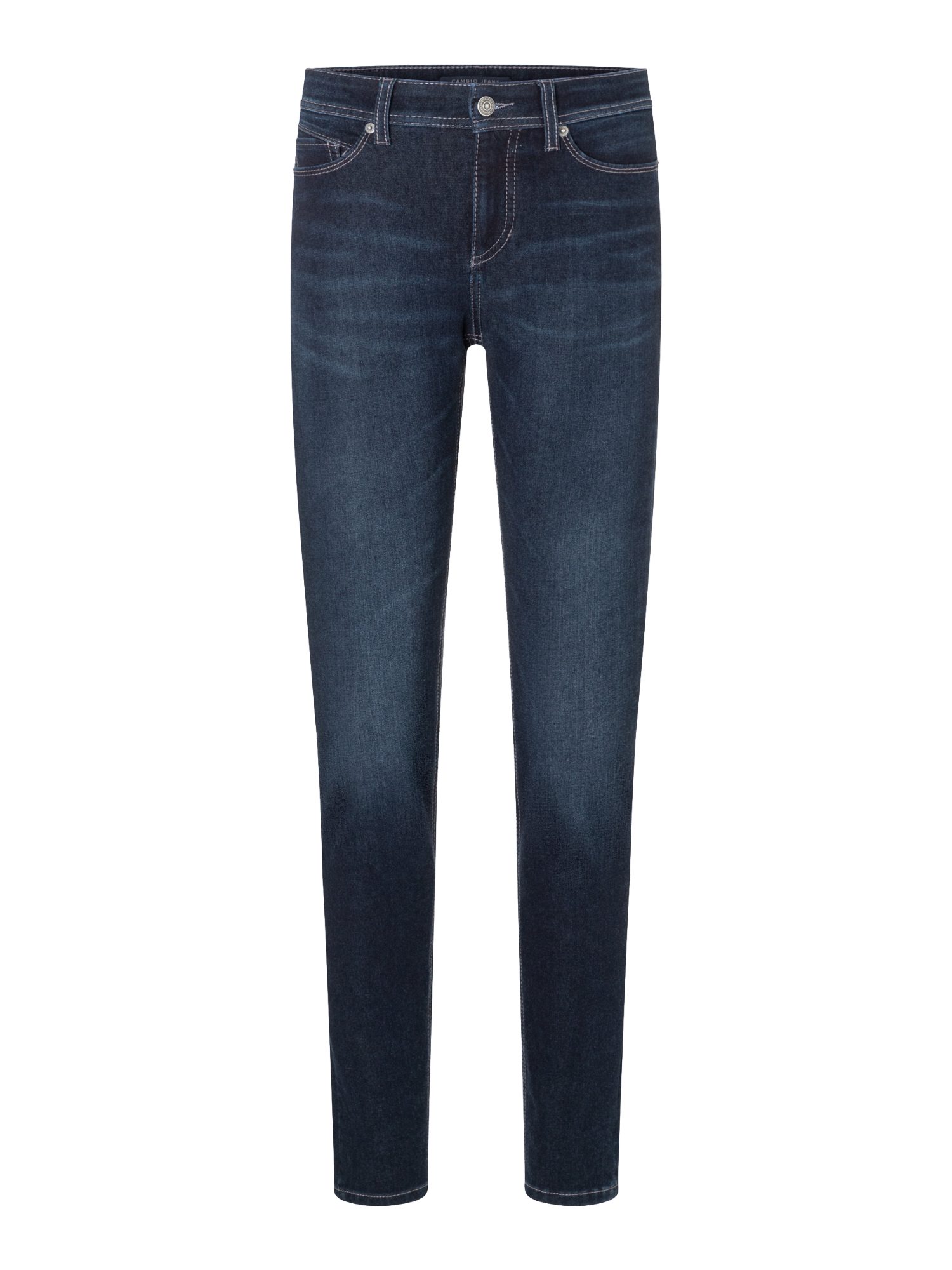 Cambio Stretch-Hose blau,Casual,Baumwolle,Unifarben,Slim Fit,Mittel