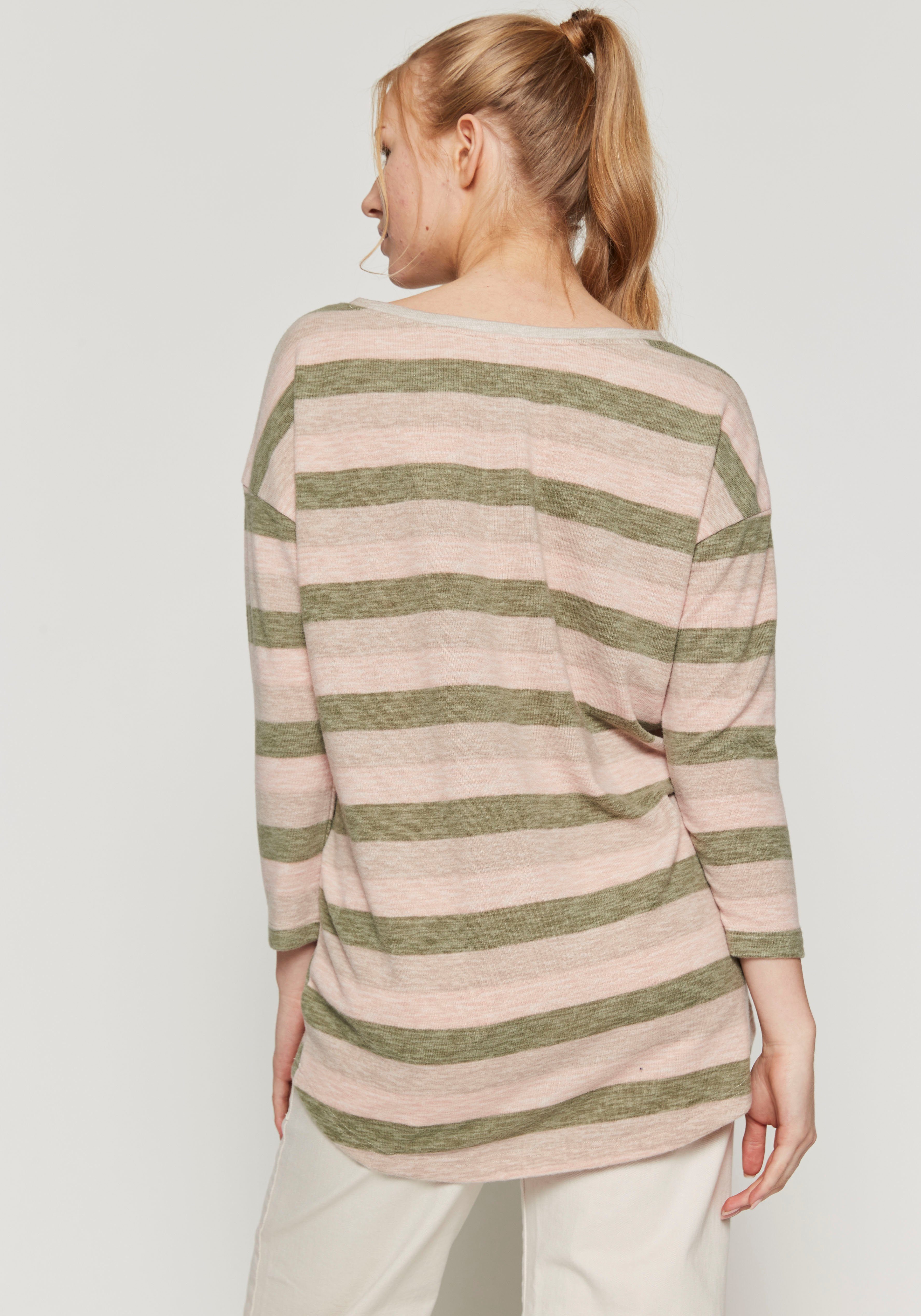 HaILY’S P stripe TP 4051 Mi44a khaki 3/4-Arm-Shirt 3/4