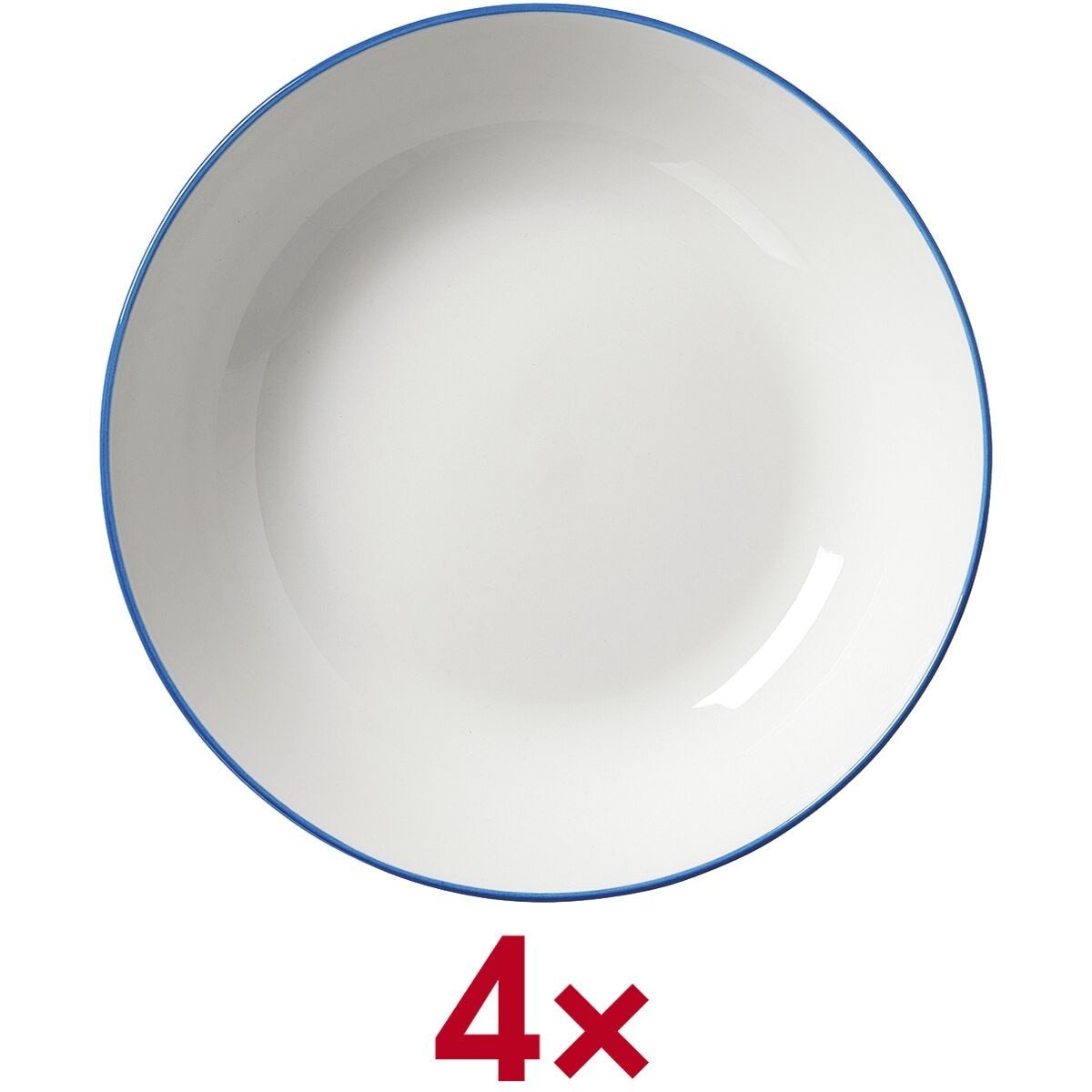 Ritzenhoff & Breker Suppenteller Adela, (4 St), Ø 20 cm, Porzellan