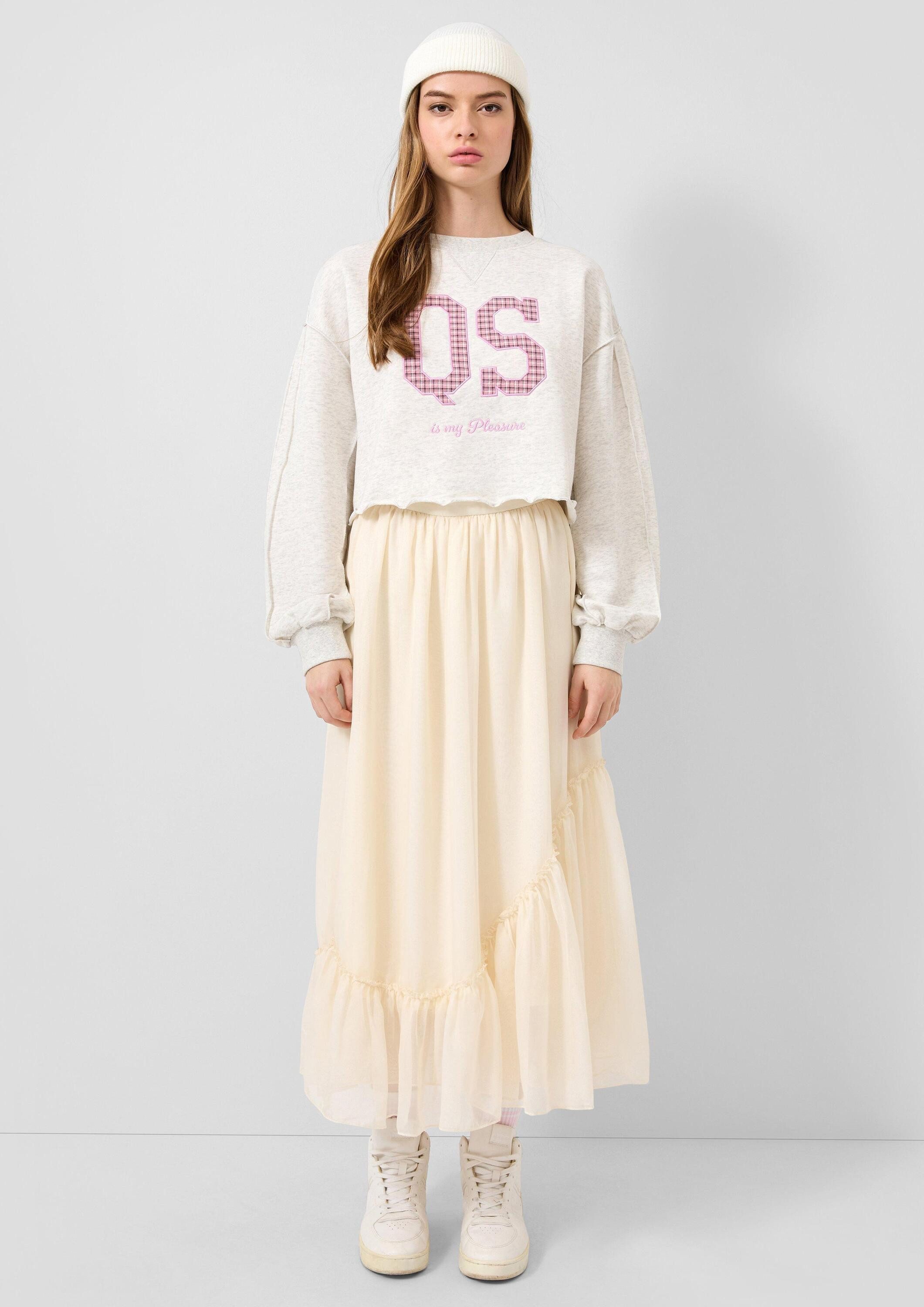 QS Maxirock Rock Chiffonrock mit Volant