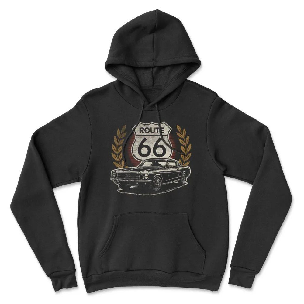 Route 66 Hoodie Muscle Car Hoodie