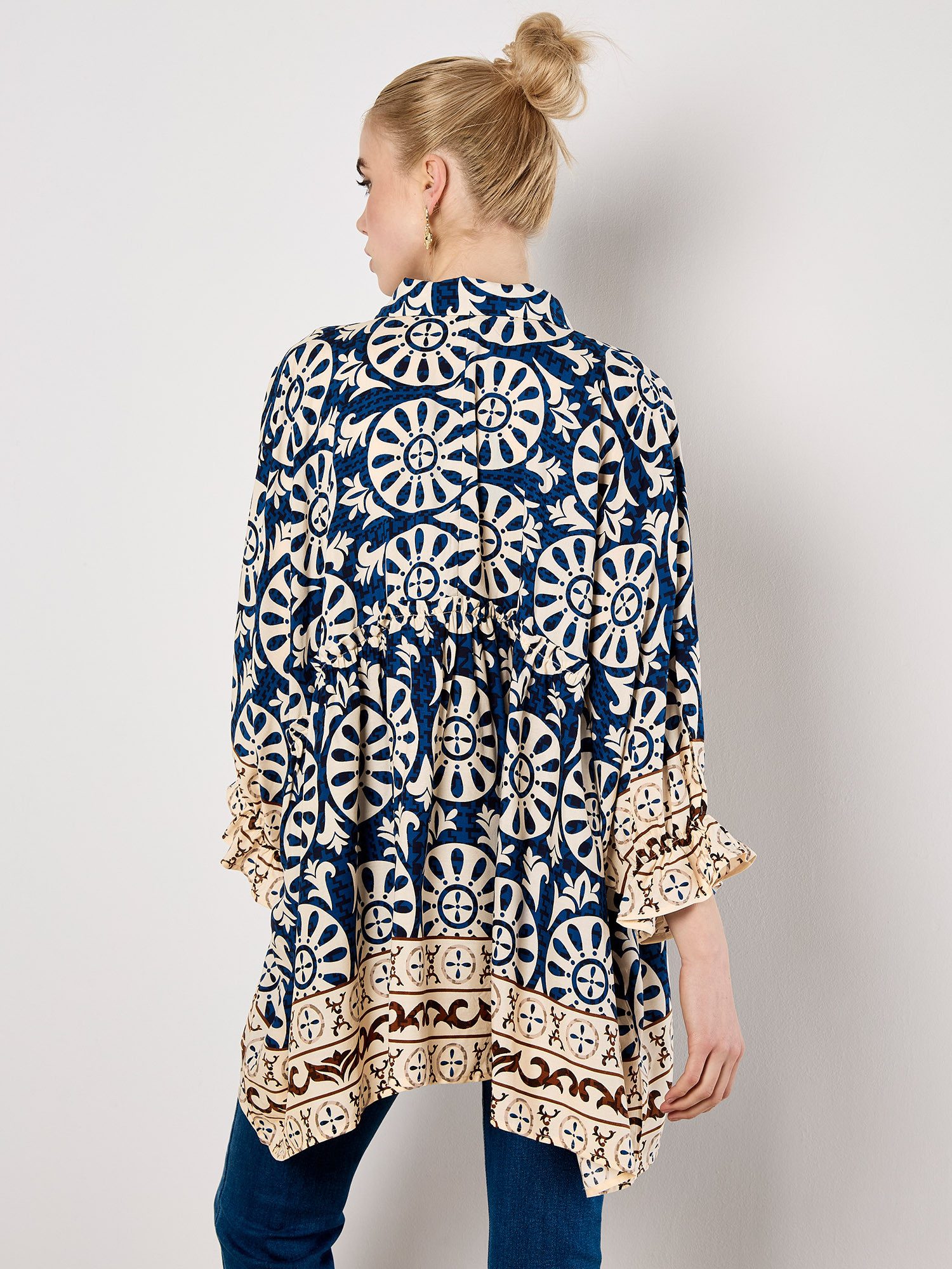 Apricot Oversize-Shirt Bedrucktes Hemd in Oversized – Bild 4 von 4