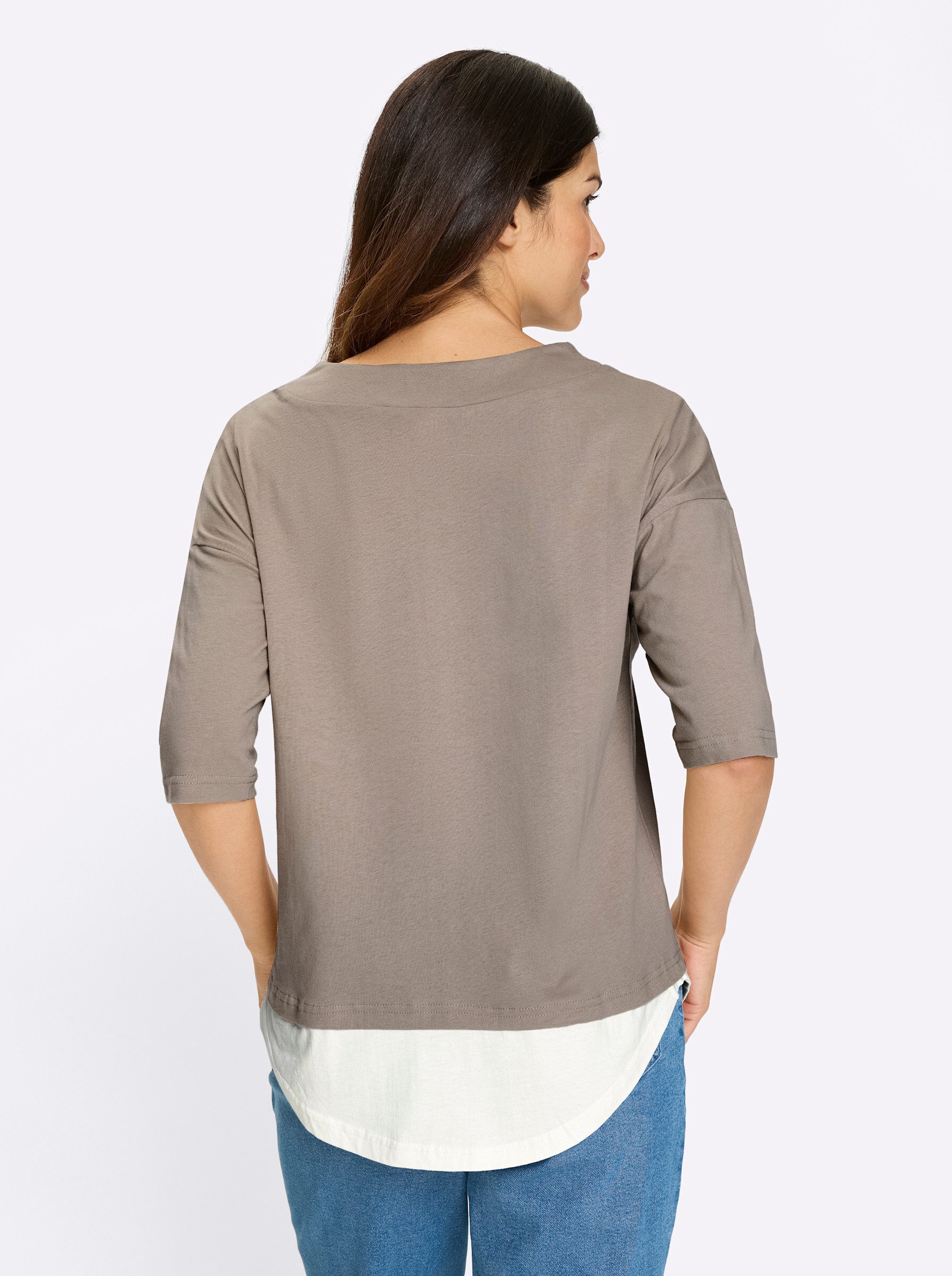 Sieh an! T-Shirt 2-in-1-Shirt Kurzarm günstig online kaufen