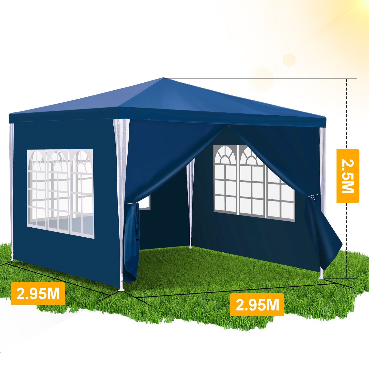 Clanmacy Pavillon Pavillon Partyzelt Festzelt Wasserdicht günstig online kaufen