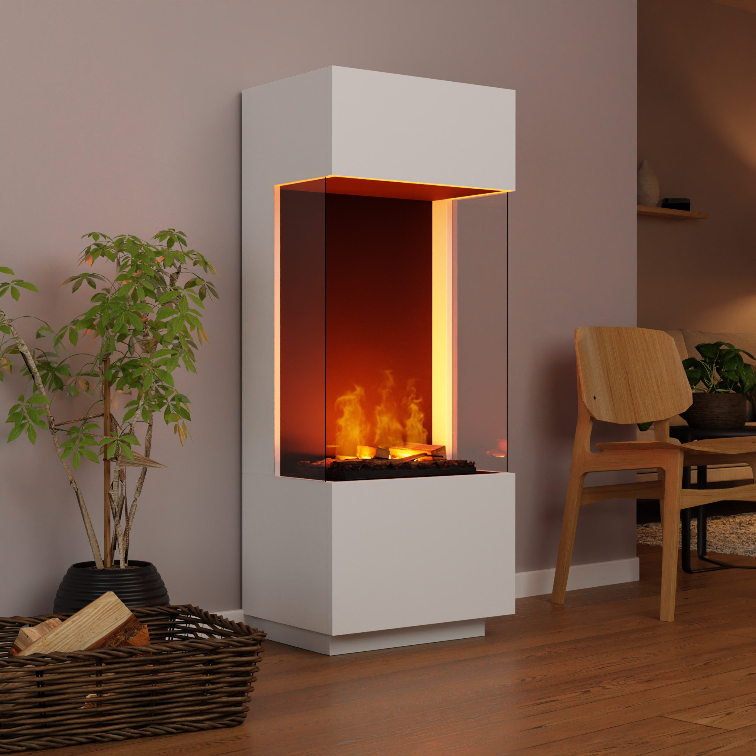 GLOW FIRE Elektrokamin OGF 1 Wasserdampf Kamin, Standkamin, Elektrischer Ka günstig online kaufen